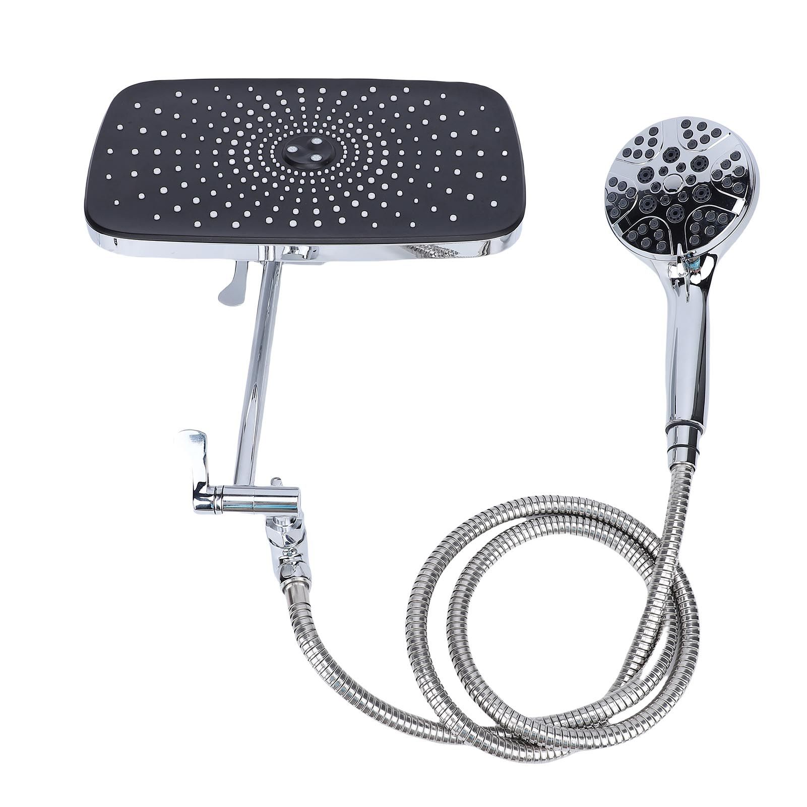Showerhead Combo Stainless Steel 12 Inch Rain Shower Head with Adjustable