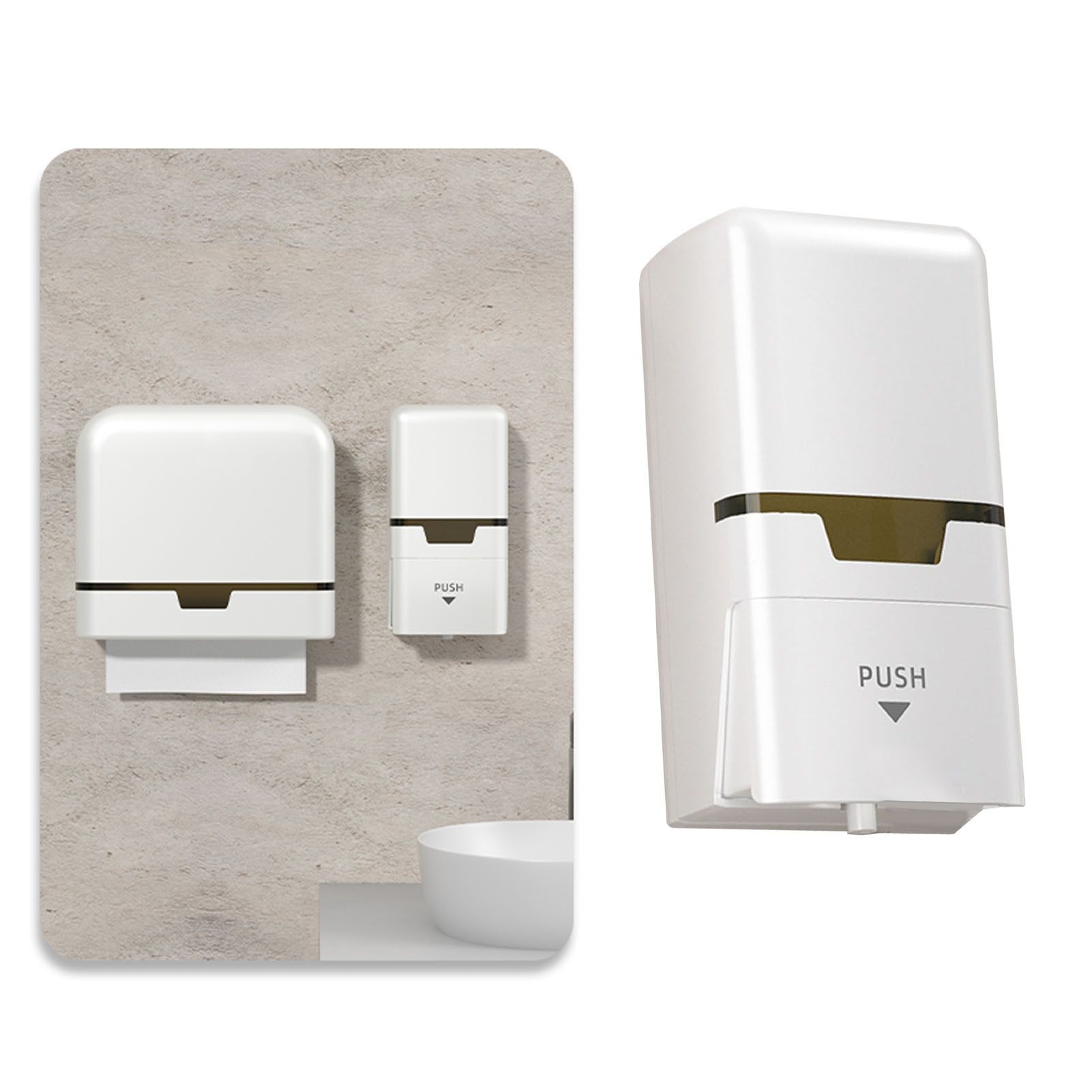 Manual Soap Dispenser 800ml Kitchen Bathroom Wall Mounted Commercial Liquid view 12
