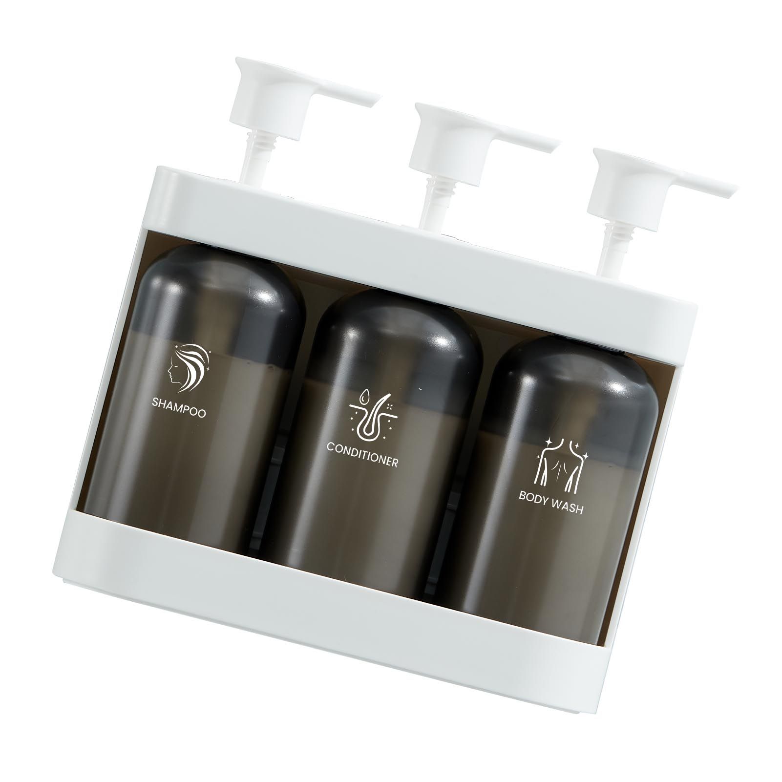 Shower Soap Dispenser Wall Mounted Shower Dispenser 3 Chamber Shampoo view 4