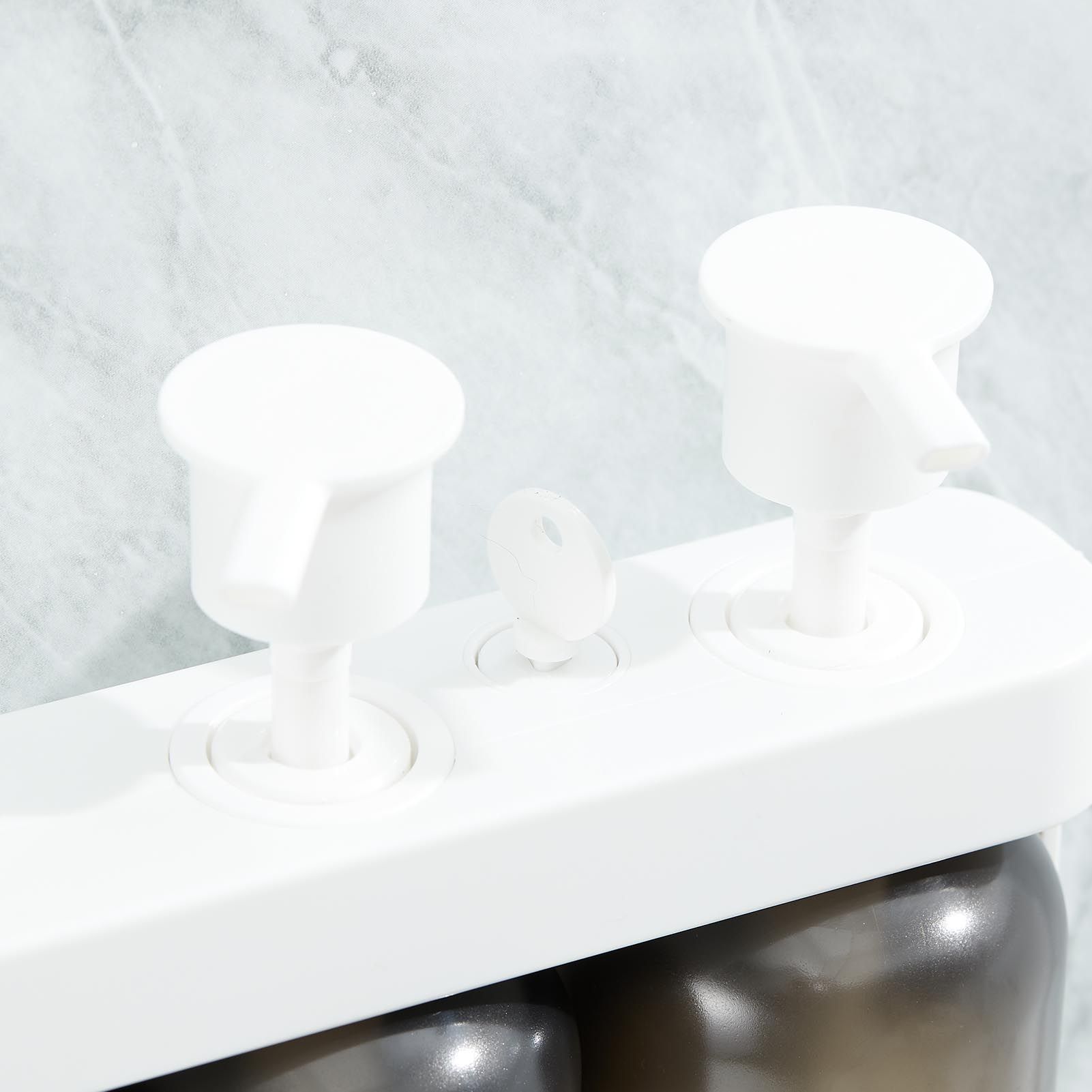 Shower Soap Dispenser Wall Mounted Shower Dispenser 3 Chamber Shampoo view 5