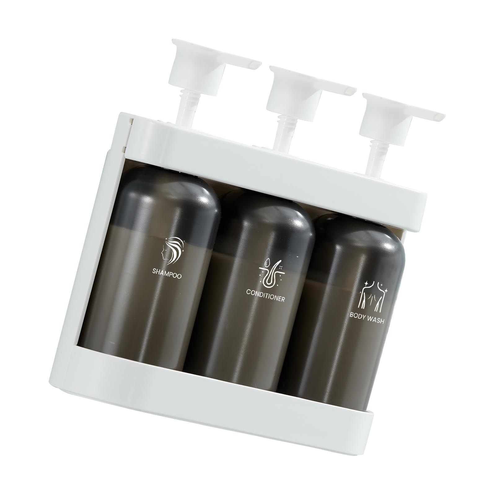 Shower Soap Dispenser Wall Mounted Shower Dispenser 3 Chamber Shampoo view 6