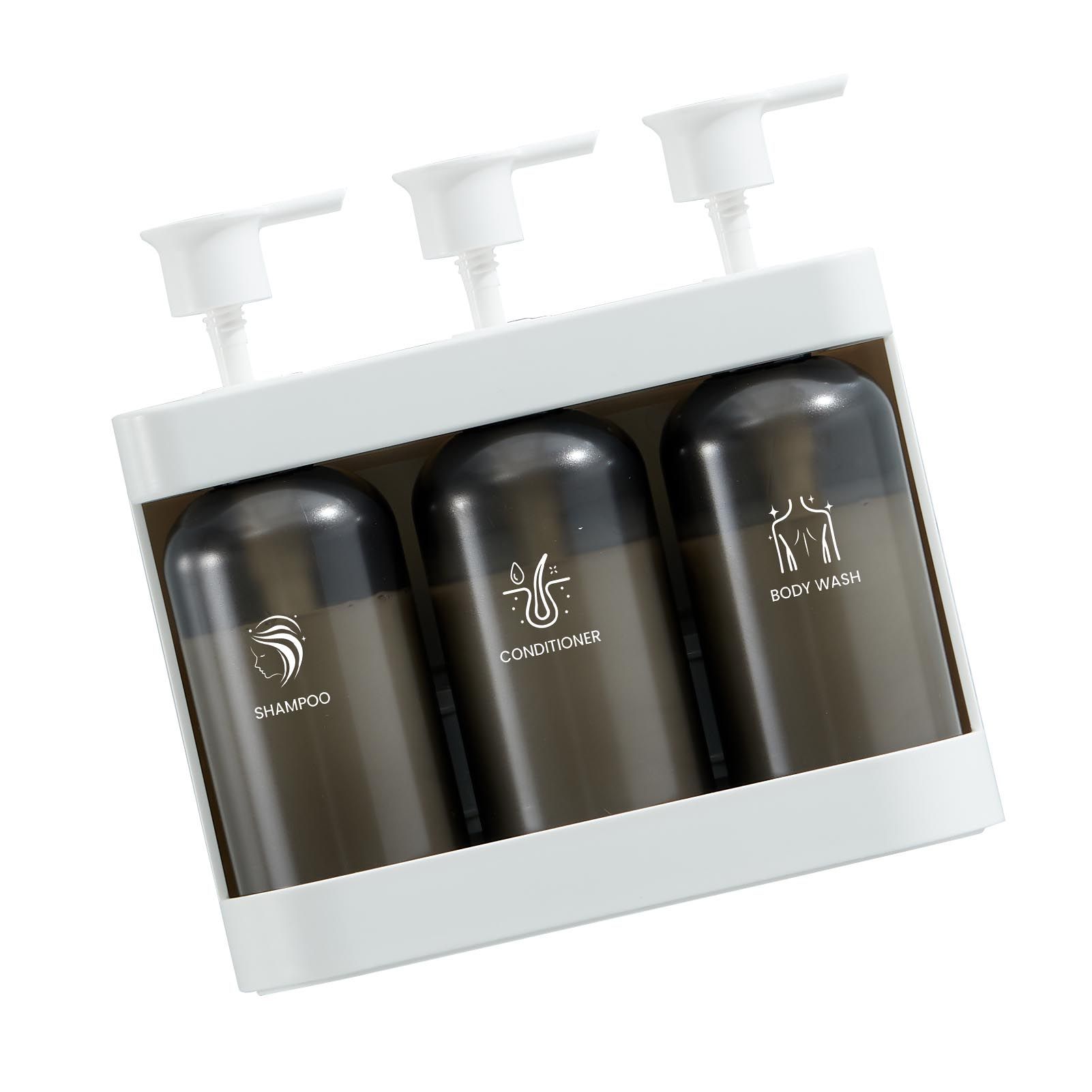 Shower Soap Dispenser Wall Mounted Shower Dispenser 3 Chamber Shampoo view 9