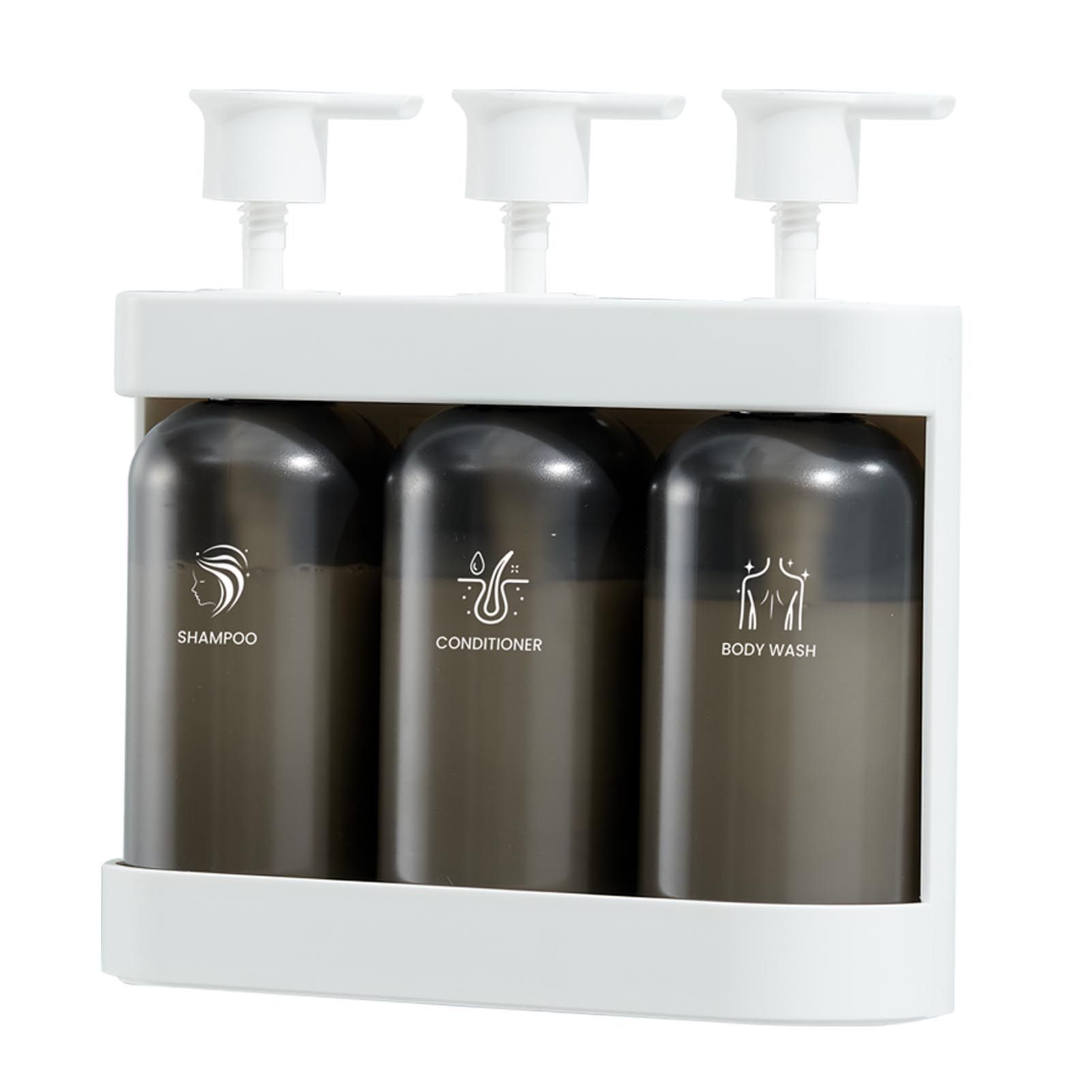 Shower Soap Dispenser Wall Mounted Shower Dispenser 3 Chamber Shampoo view 11