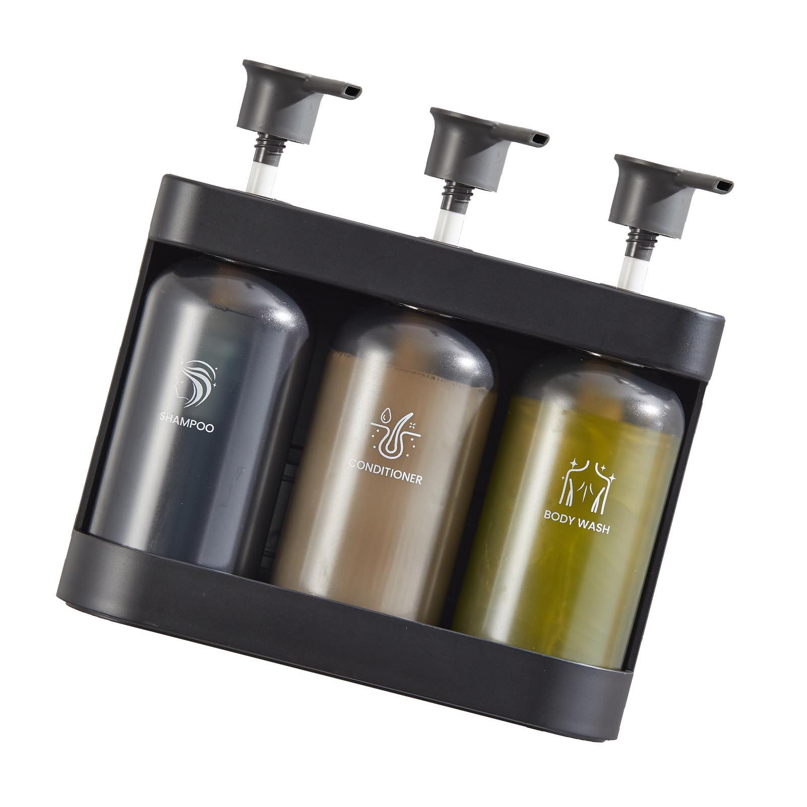 Shower Soap Dispenser Wall Mounted Shower Dispenser 3 Chamber Shampoo view 6