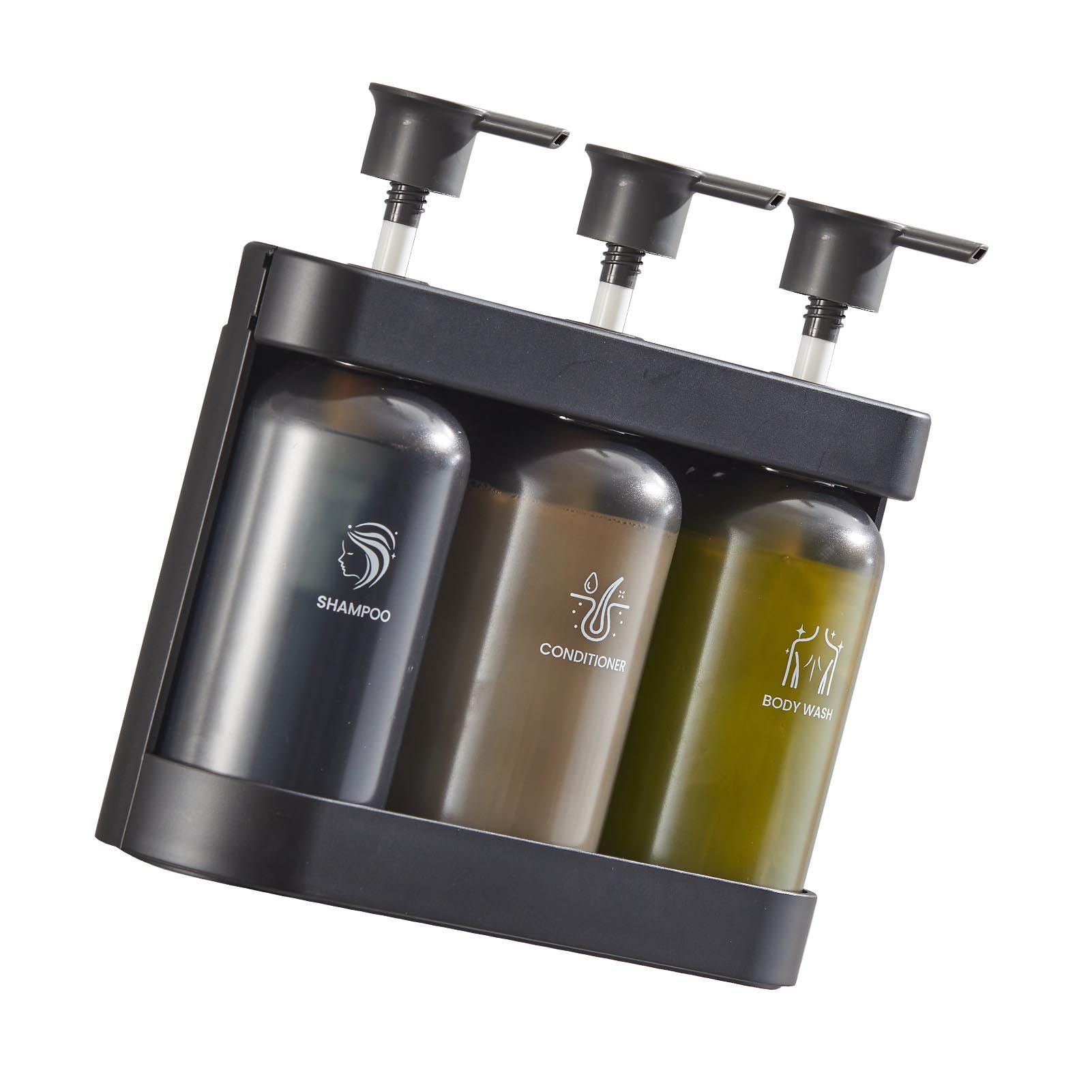 Shower Soap Dispenser Wall Mounted Shower Dispenser 3 Chamber Shampoo view 8