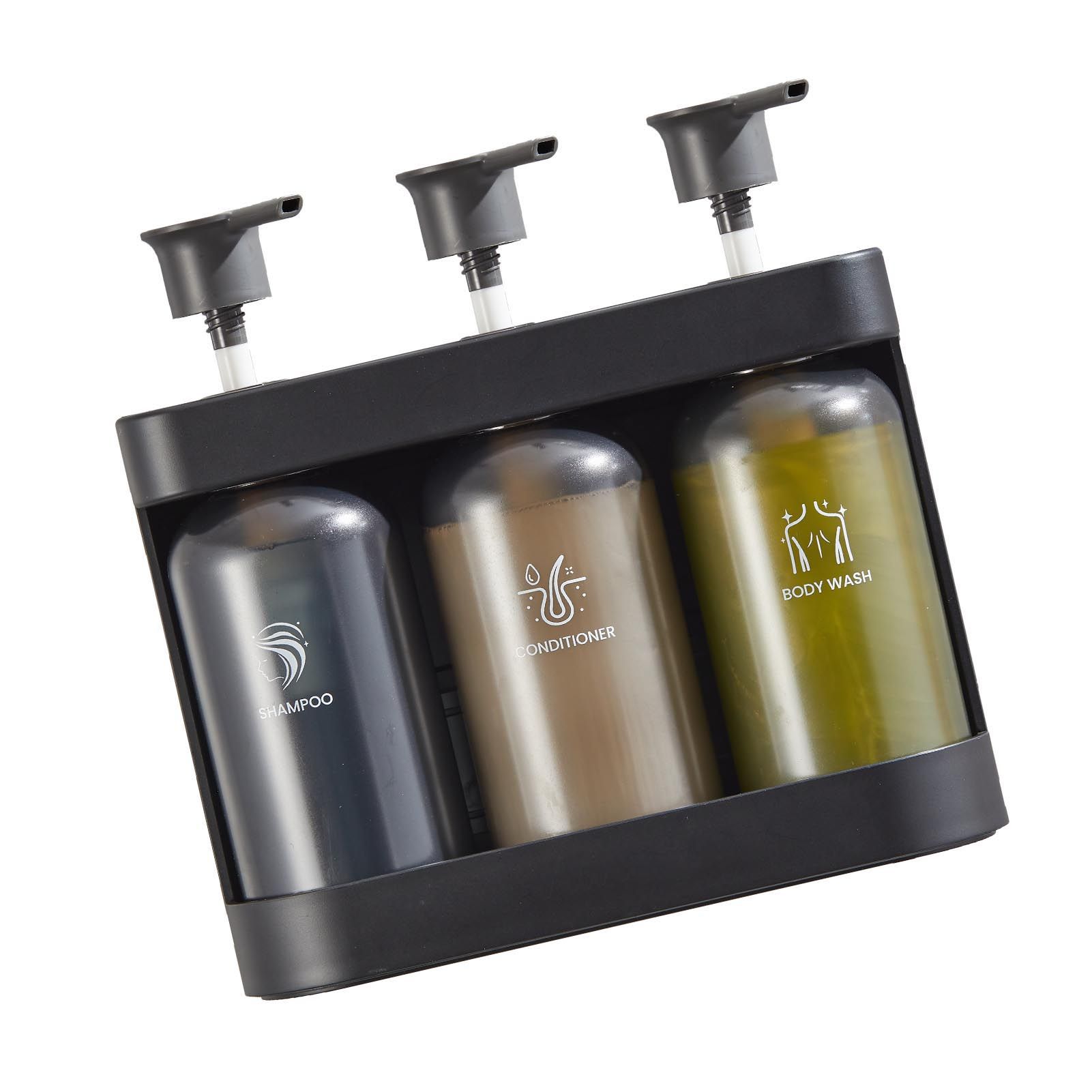 Shower Soap Dispenser Wall Mounted Shower Dispenser 3 Chamber Shampoo view 10