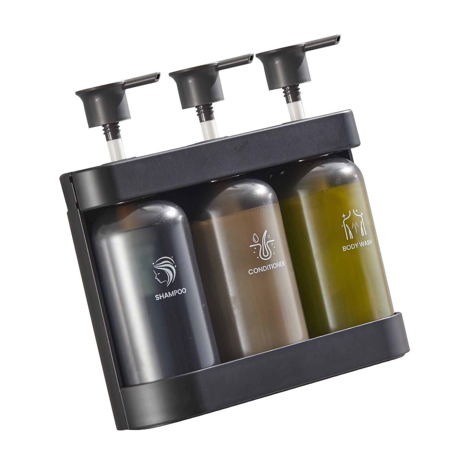 Shower Soap Dispenser Wall Mounted Shower Dispenser 3 Chamber Shampoo view 11