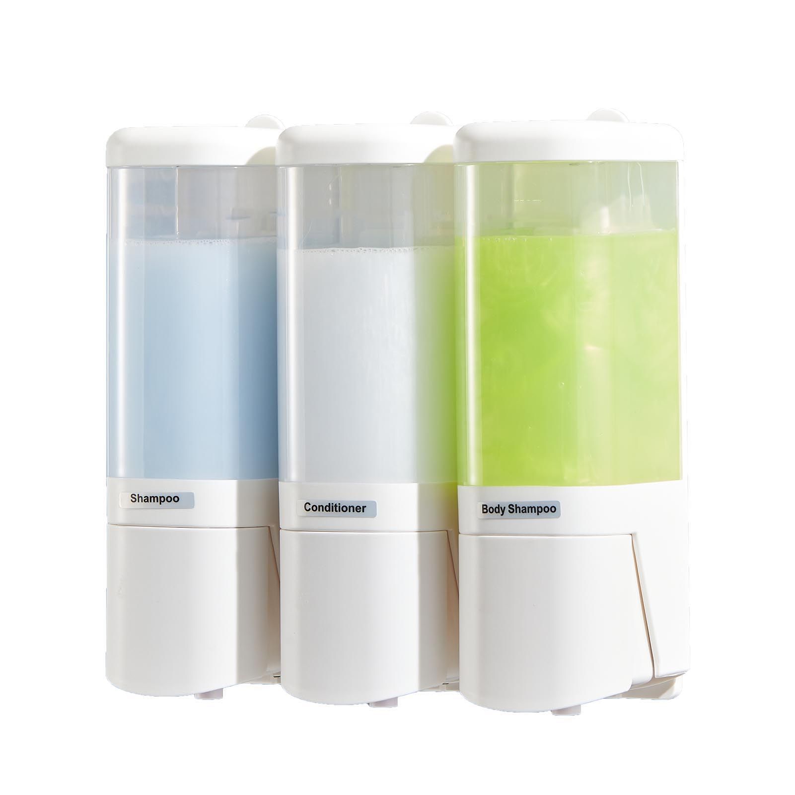 Wall Mount Liquid Soap Dispenser Drip Style Wide Opening 480mlx3 Large view 12