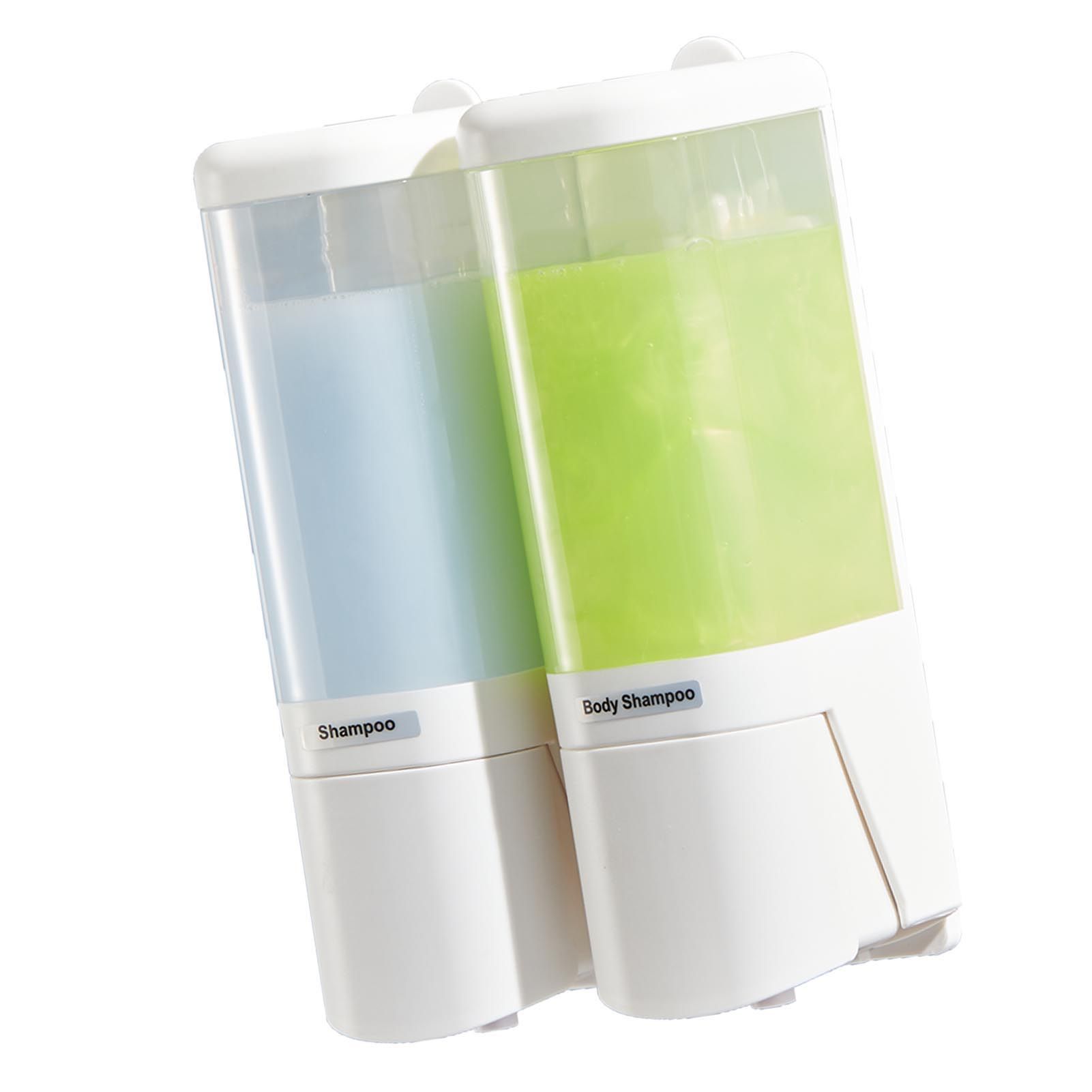 Manual Liquid Soap Dispenser 2 Chambers 480ml Leakproof Wall Mount Soap and view 6