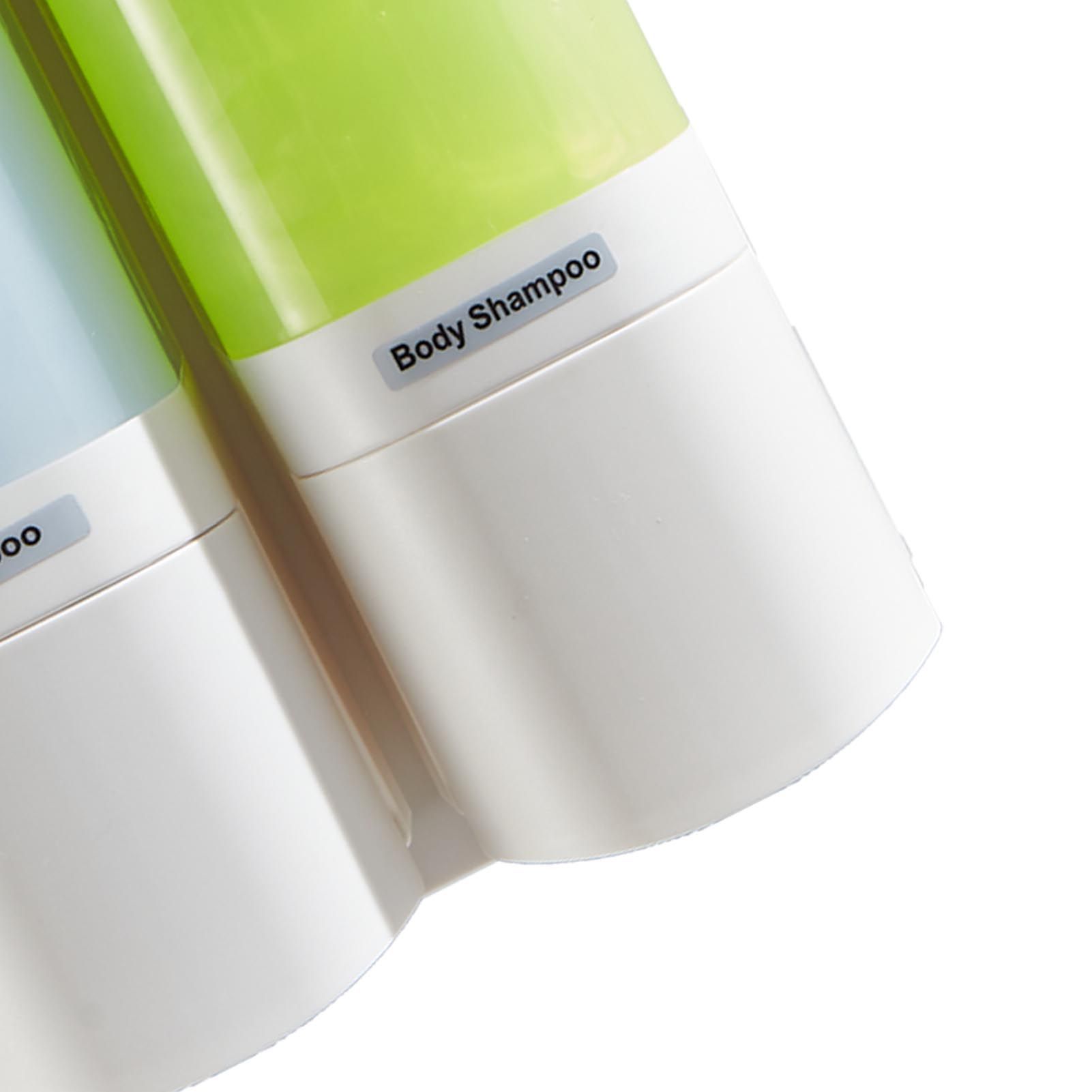 Manual Liquid Soap Dispenser 2 Chambers 480ml Leakproof Wall Mount Soap and view 7