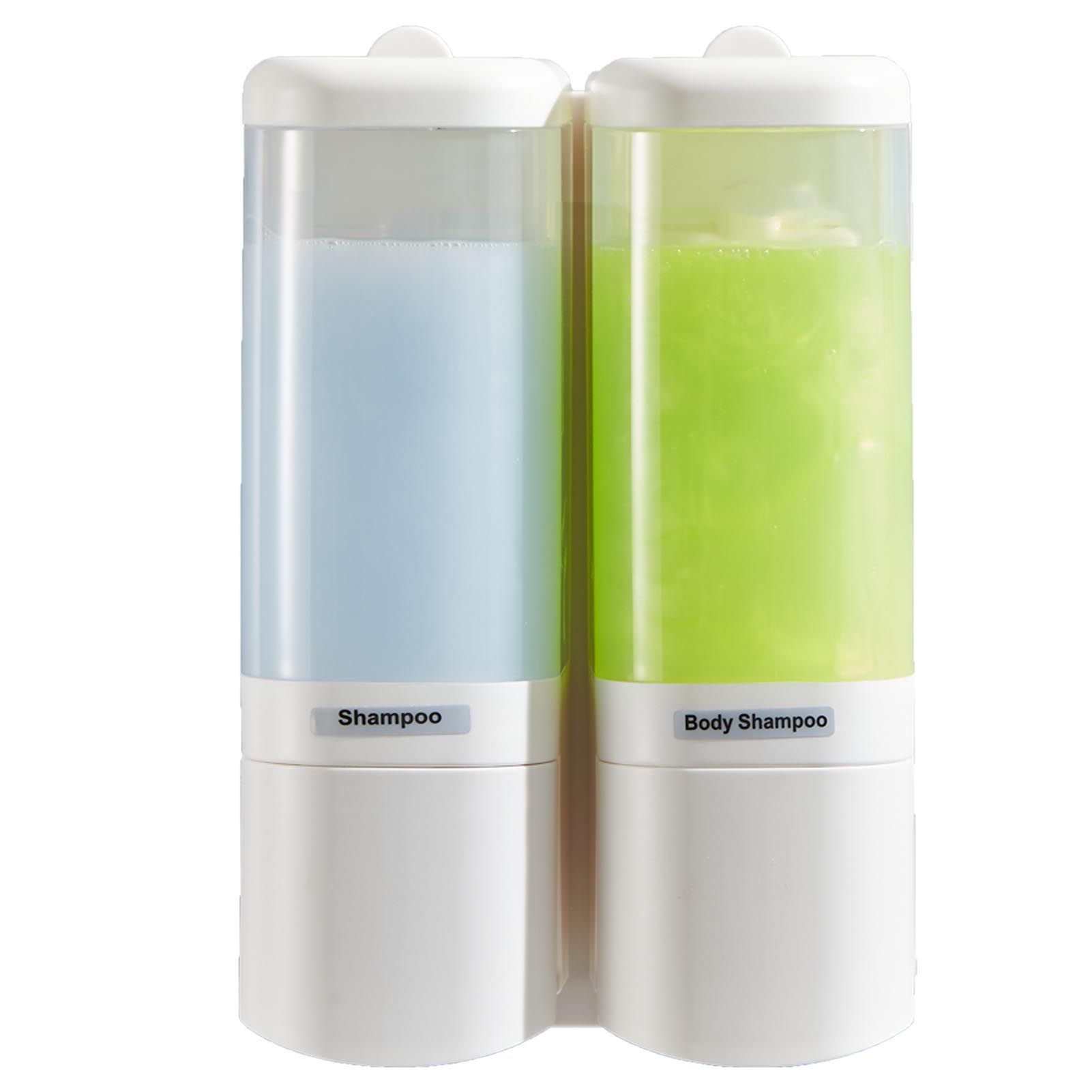 Manual Liquid Soap Dispenser 2 Chambers 480ml Leakproof Wall Mount Soap and view 12
