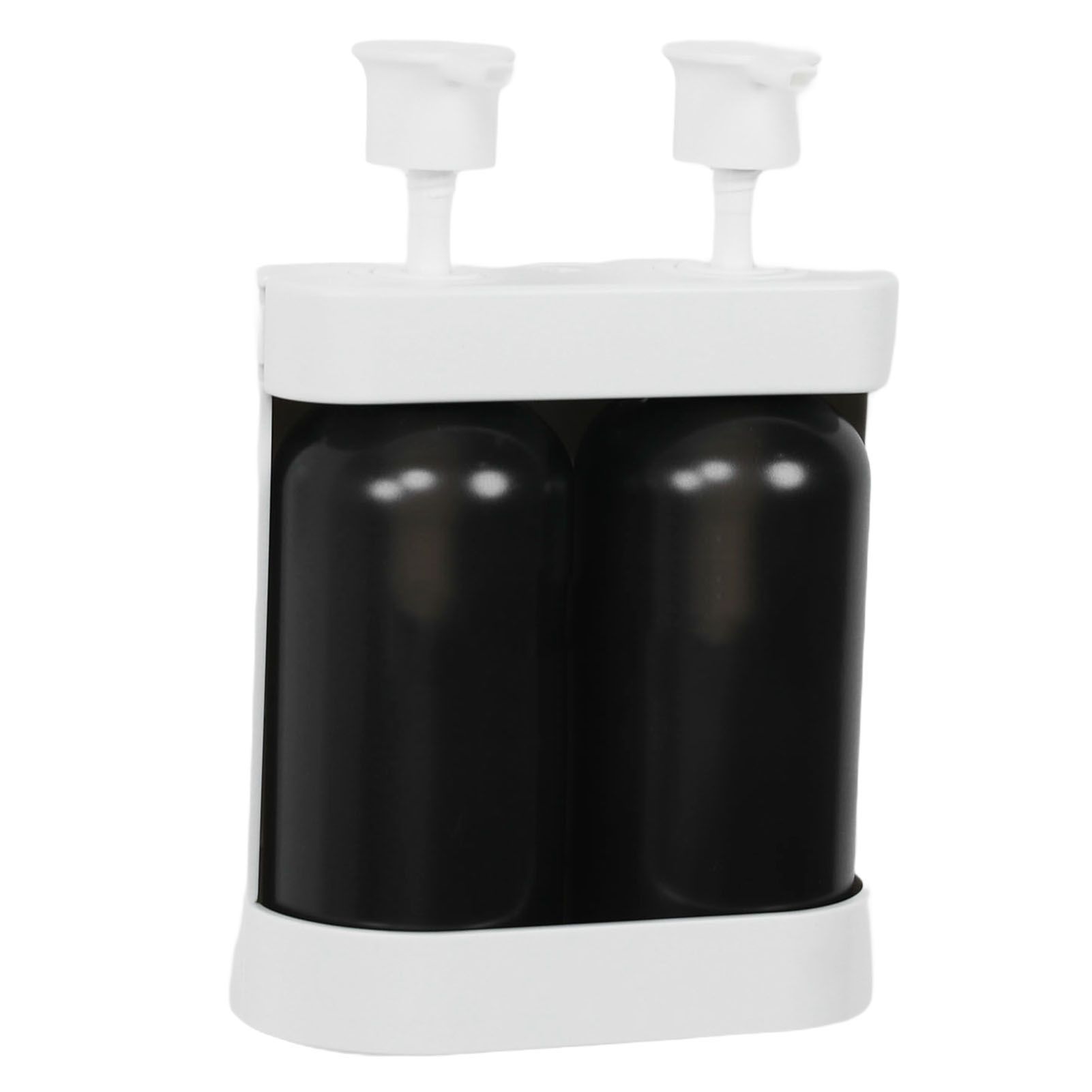Liquid Soap Dispenser 2 Chamber 2x380ml Refillable Wall Mount Manual Soap
