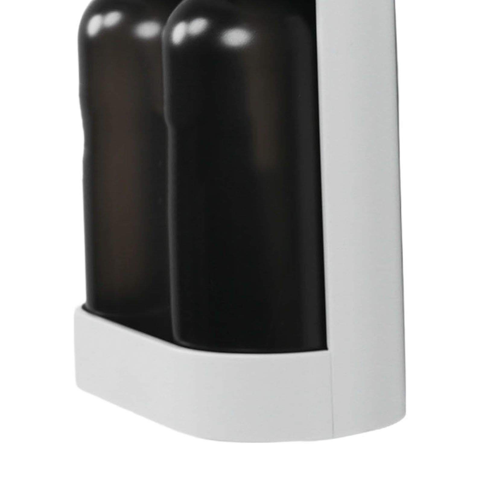 Liquid Soap Dispenser 2 Chamber 2x380ml Refillable Wall Mount Manual Soap view 5