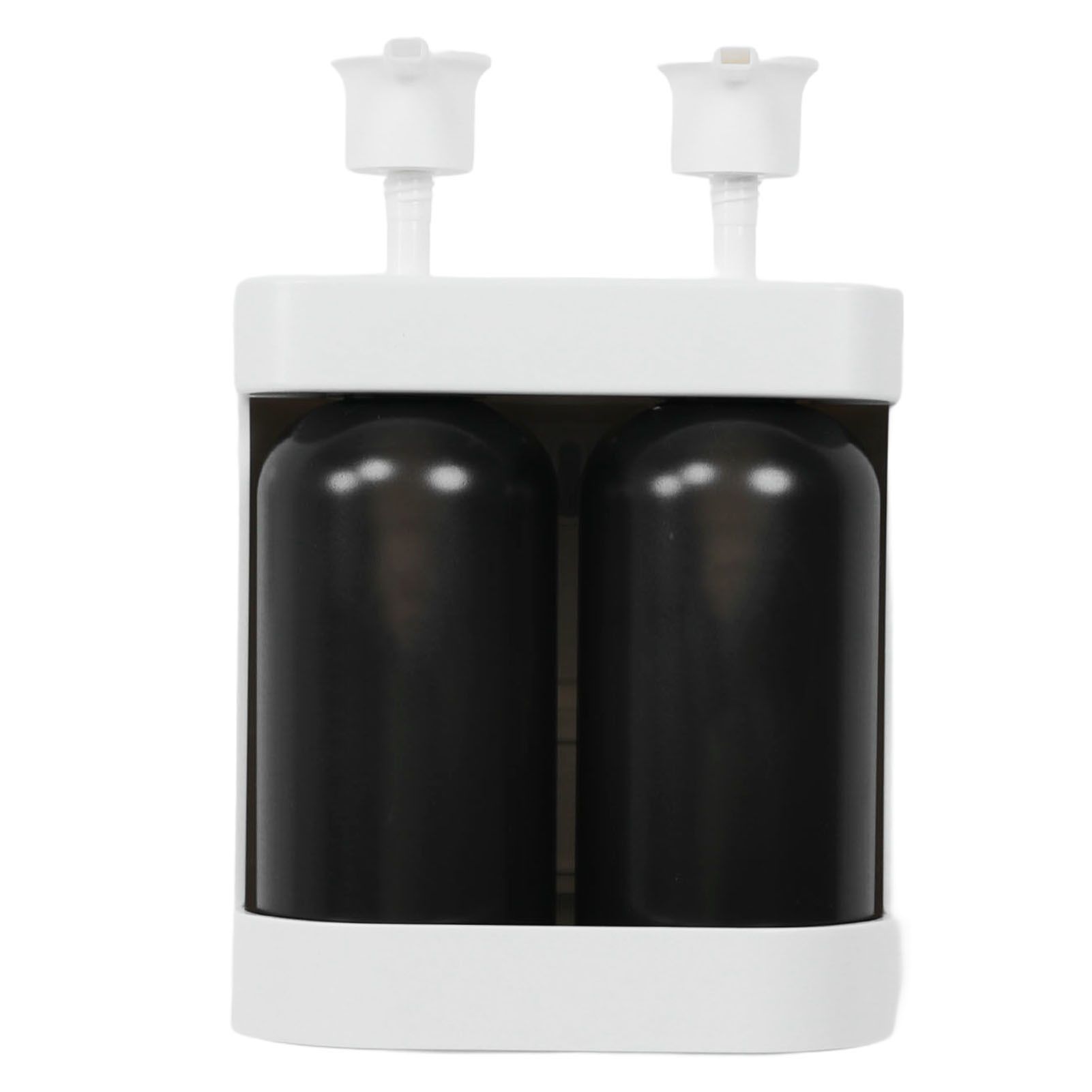 Liquid Soap Dispenser 2 Chamber 2x380ml Refillable Wall Mount Manual Soap view 6