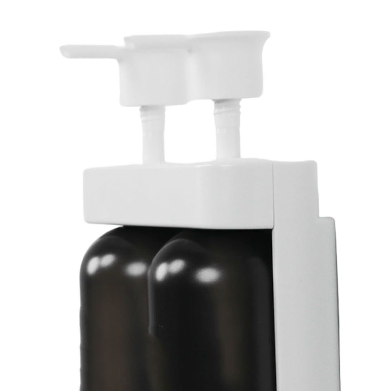 Liquid Soap Dispenser 2 Chamber 2x380ml Refillable Wall Mount Manual Soap view 7