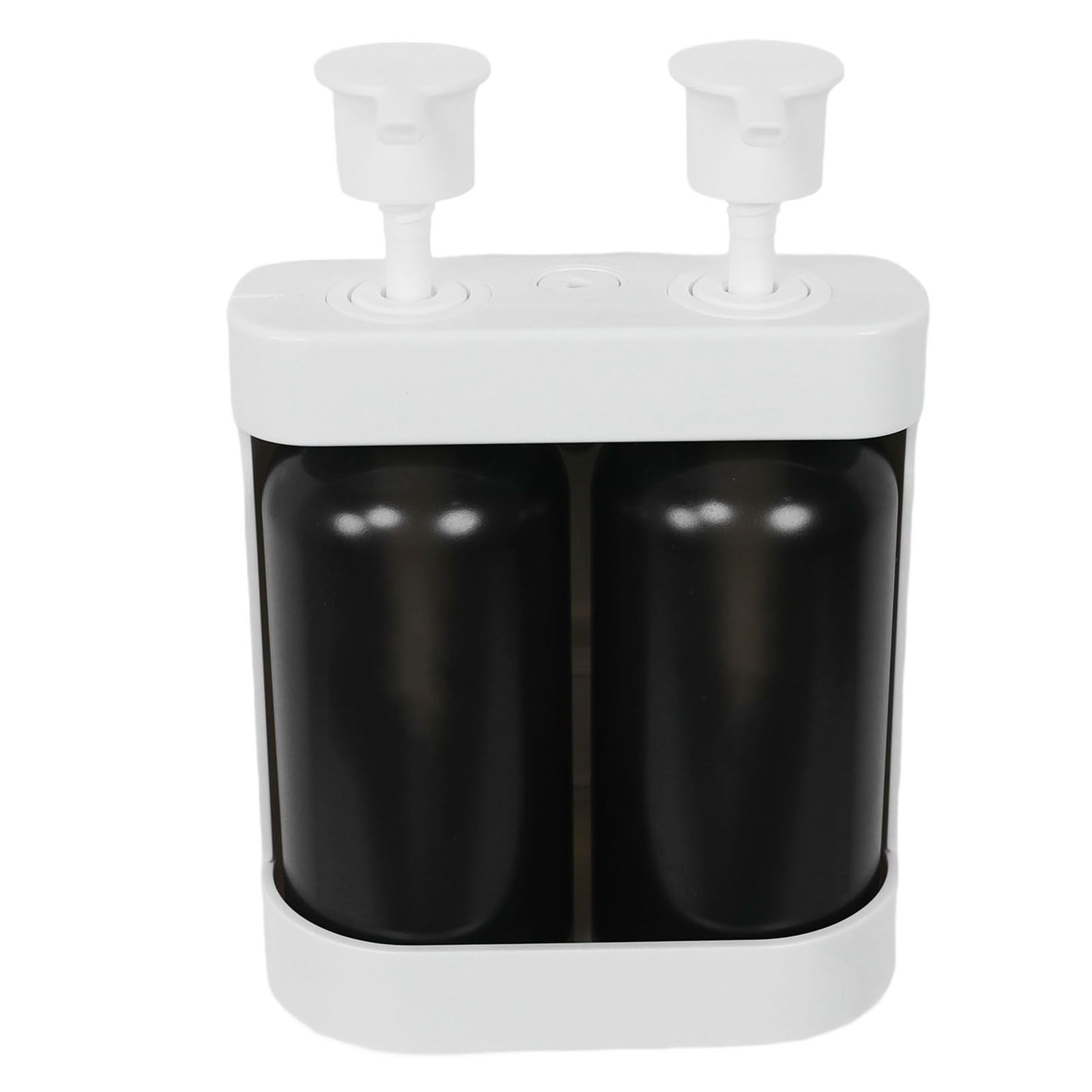 Liquid Soap Dispenser 2 Chamber 2x380ml Refillable Wall Mount Manual Soap view 10