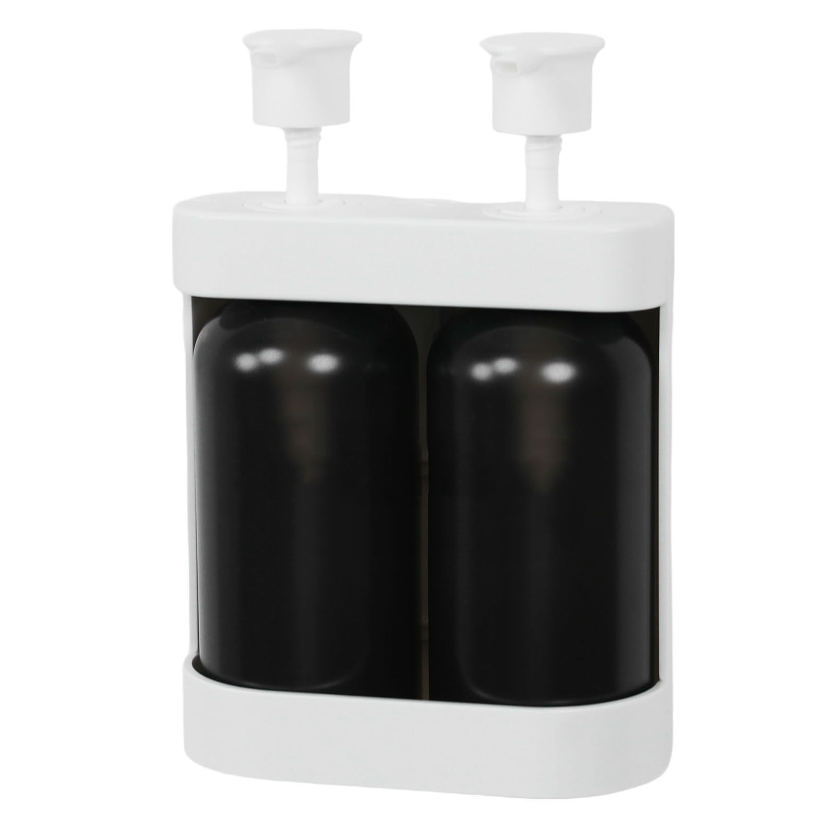 Liquid Soap Dispenser 2 Chamber 2x380ml Refillable Wall Mount Manual Soap view 11