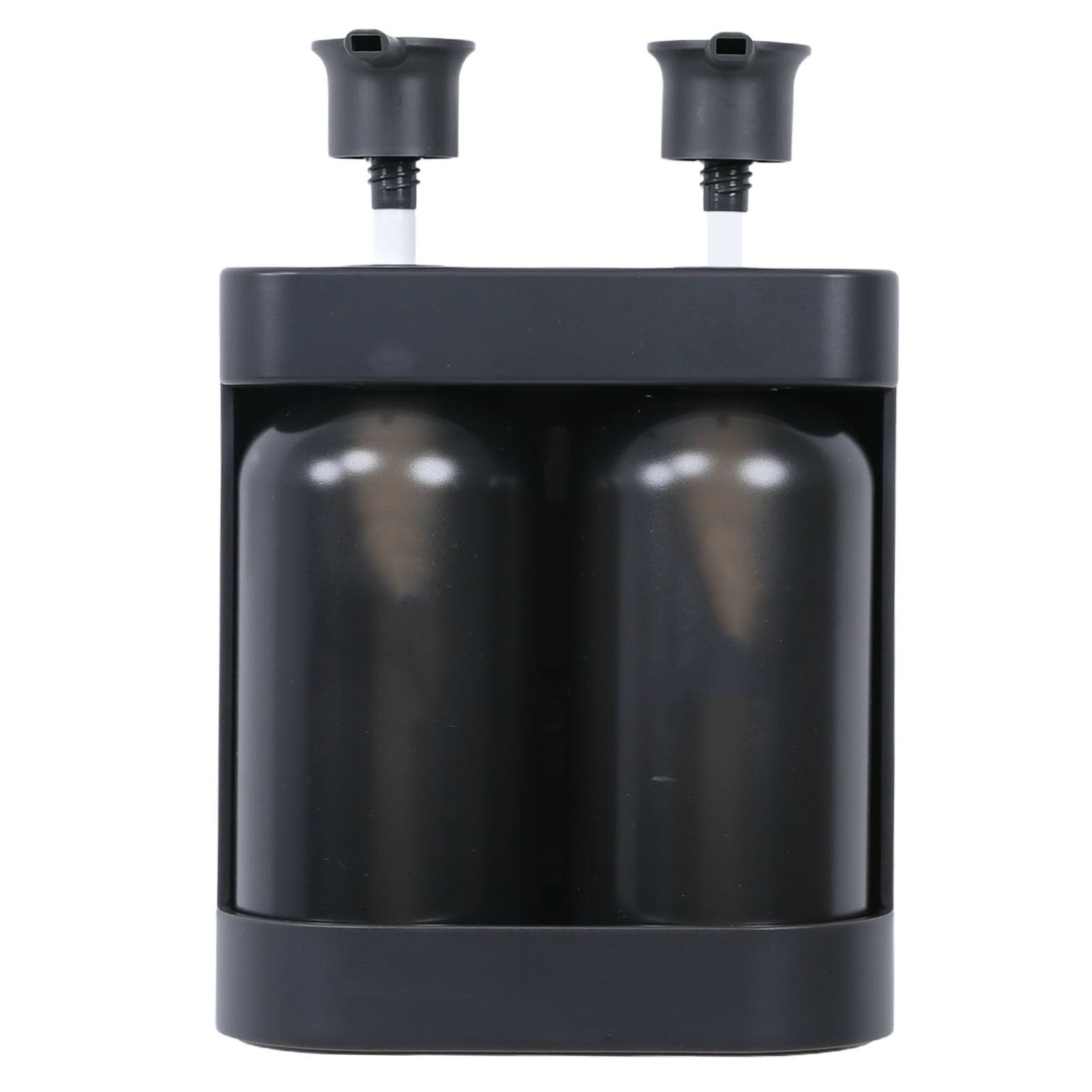 Liquid Soap Dispenser 2 Chamber 2x380ml Refillable Wall Mount Manual Soap
