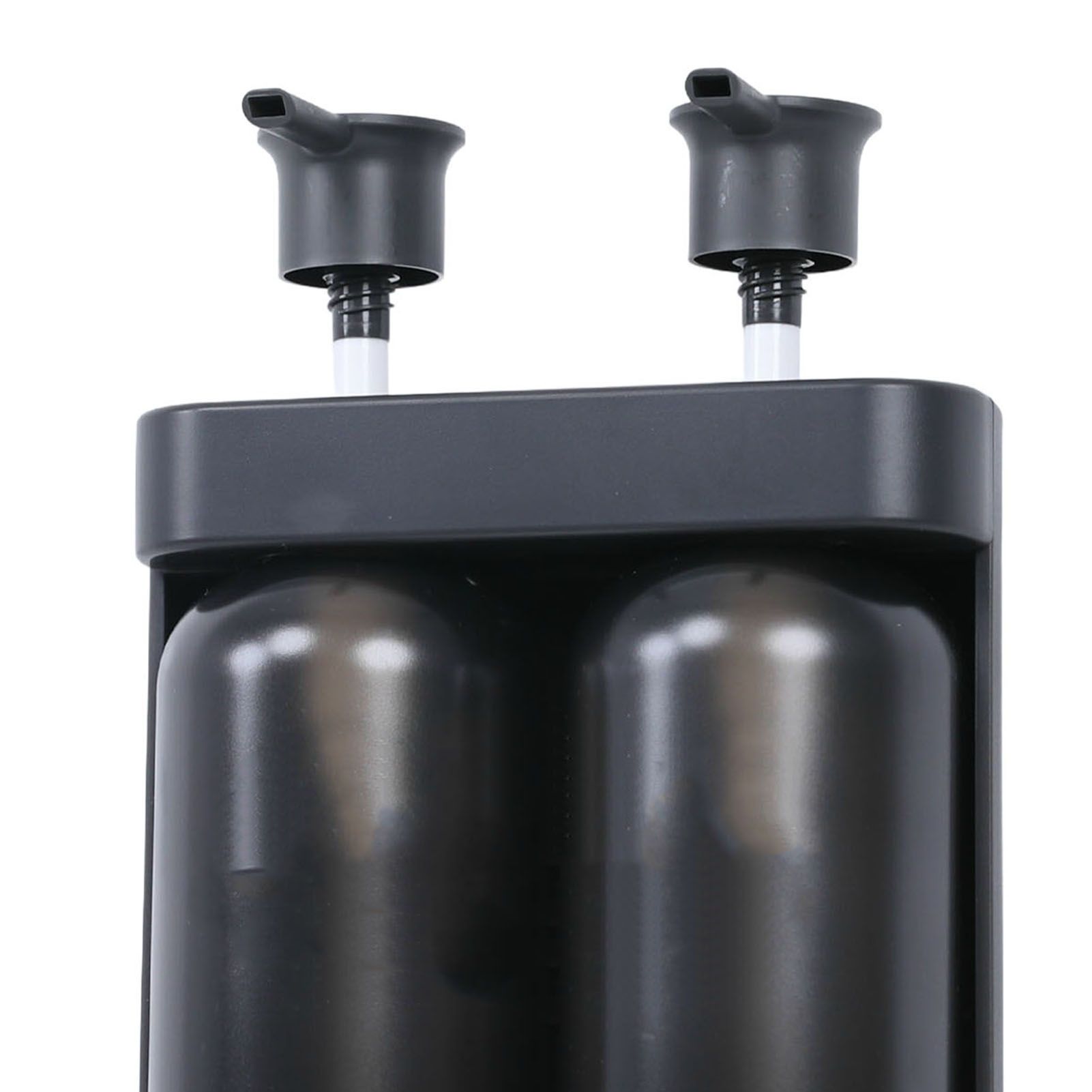 Liquid Soap Dispenser 2 Chamber 2x380ml Refillable Wall Mount Manual Soap view 7