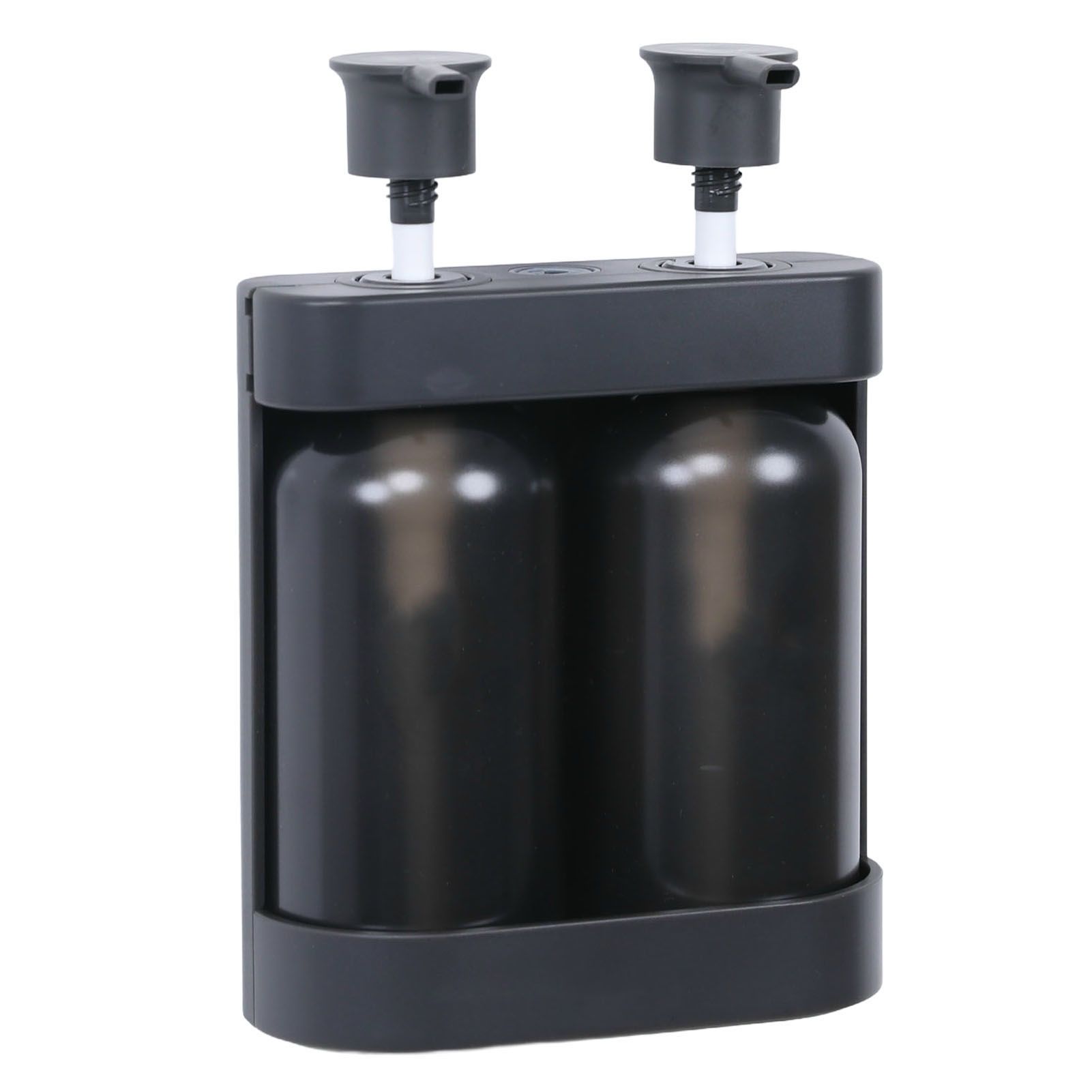 Liquid Soap Dispenser 2 Chamber 2x380ml Refillable Wall Mount Manual Soap view 8