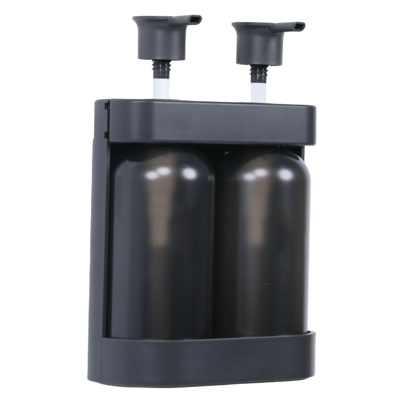 Liquid Soap Dispenser 2 Chamber 2x380ml Refillable Wall Mount Manual Soap view 11
