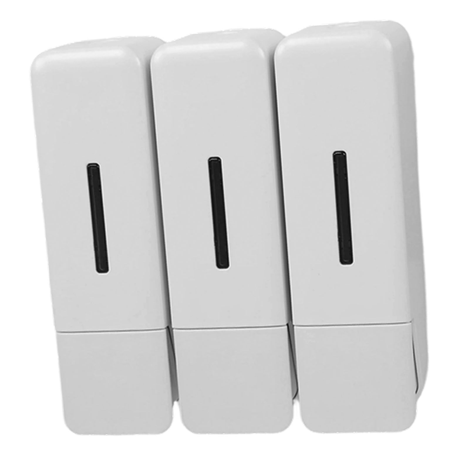Shower Soap Dispenser 250ml 3 Chamber Leakproof Wall Mount Manual Shampoo and view 6