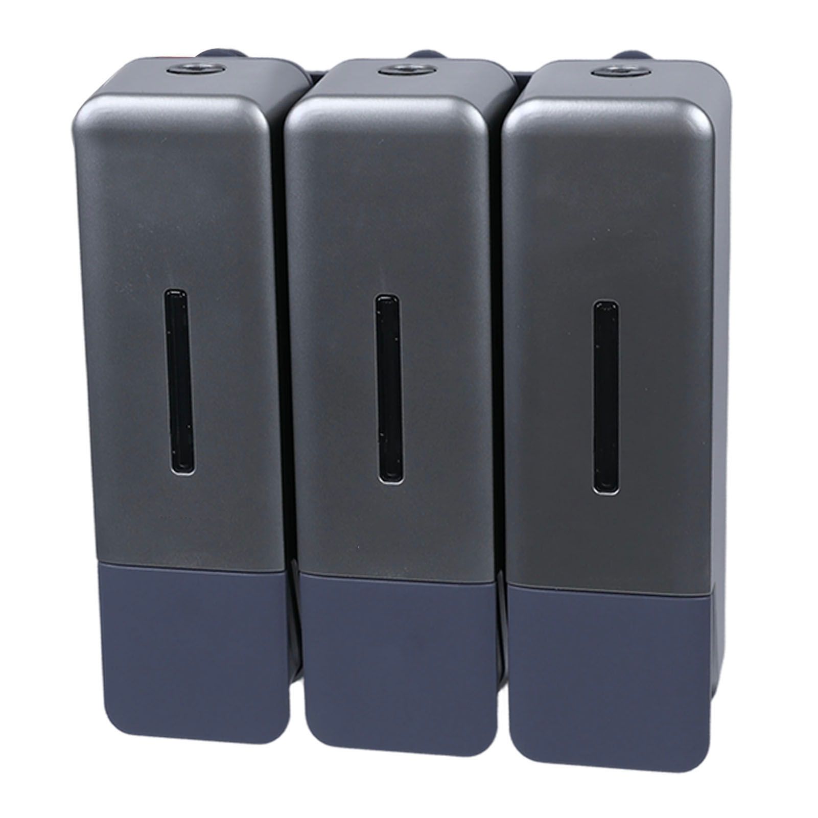 Shower Soap Dispenser 250ml 3 Chamber Leakproof Wall Mount Manual Shampoo and view 3