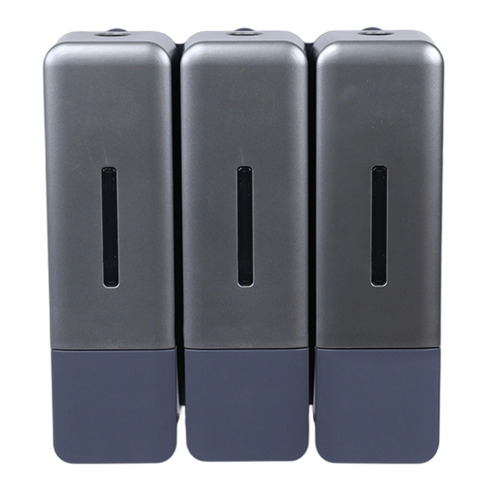 Shower Soap Dispenser 250ml 3 Chamber Leakproof Wall Mount Manual Shampoo and view 6