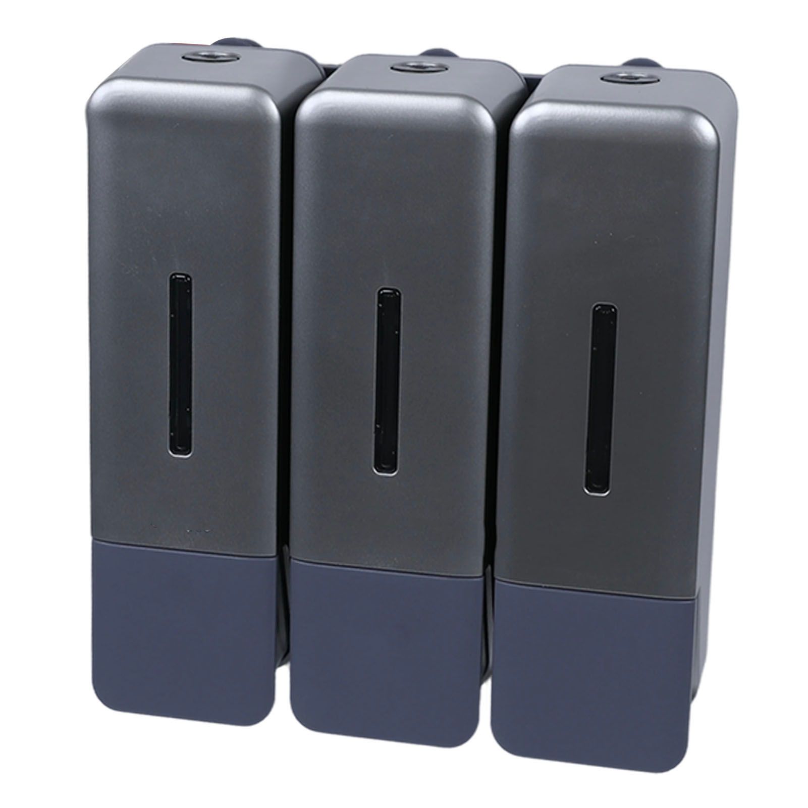 Shower Soap Dispenser 250ml 3 Chamber Leakproof Wall Mount Manual Shampoo and view 7
