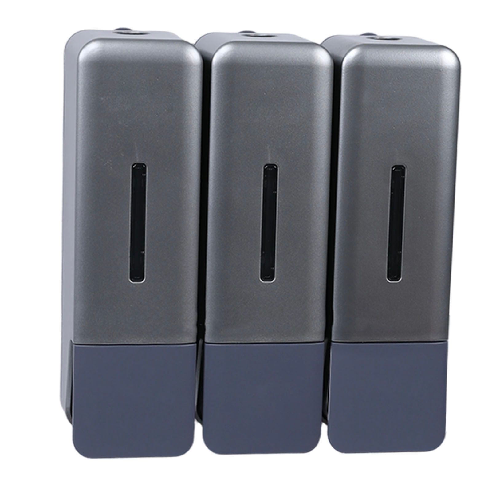 Shower Soap Dispenser 250ml 3 Chamber Leakproof Wall Mount Manual Shampoo and view 8