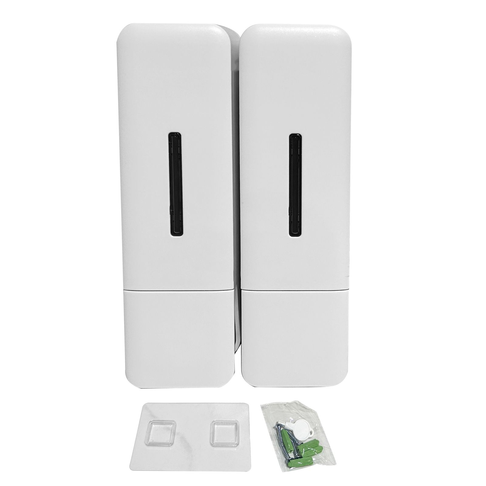 2 Chamber Shower Soap Dispenser Wall Mounted Shampoo Dispenser for Bathroom view 3
