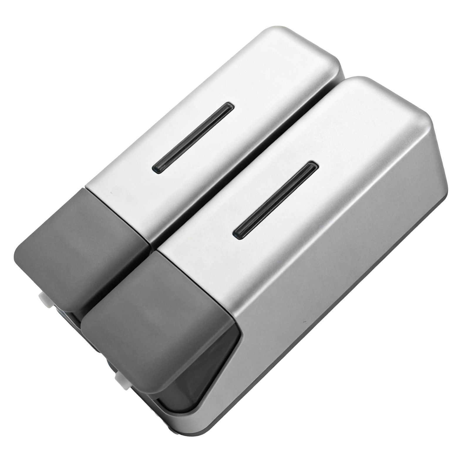 2 Chamber Shower Soap Dispenser Wall Mounted Shampoo Dispenser for Bathroom view 2