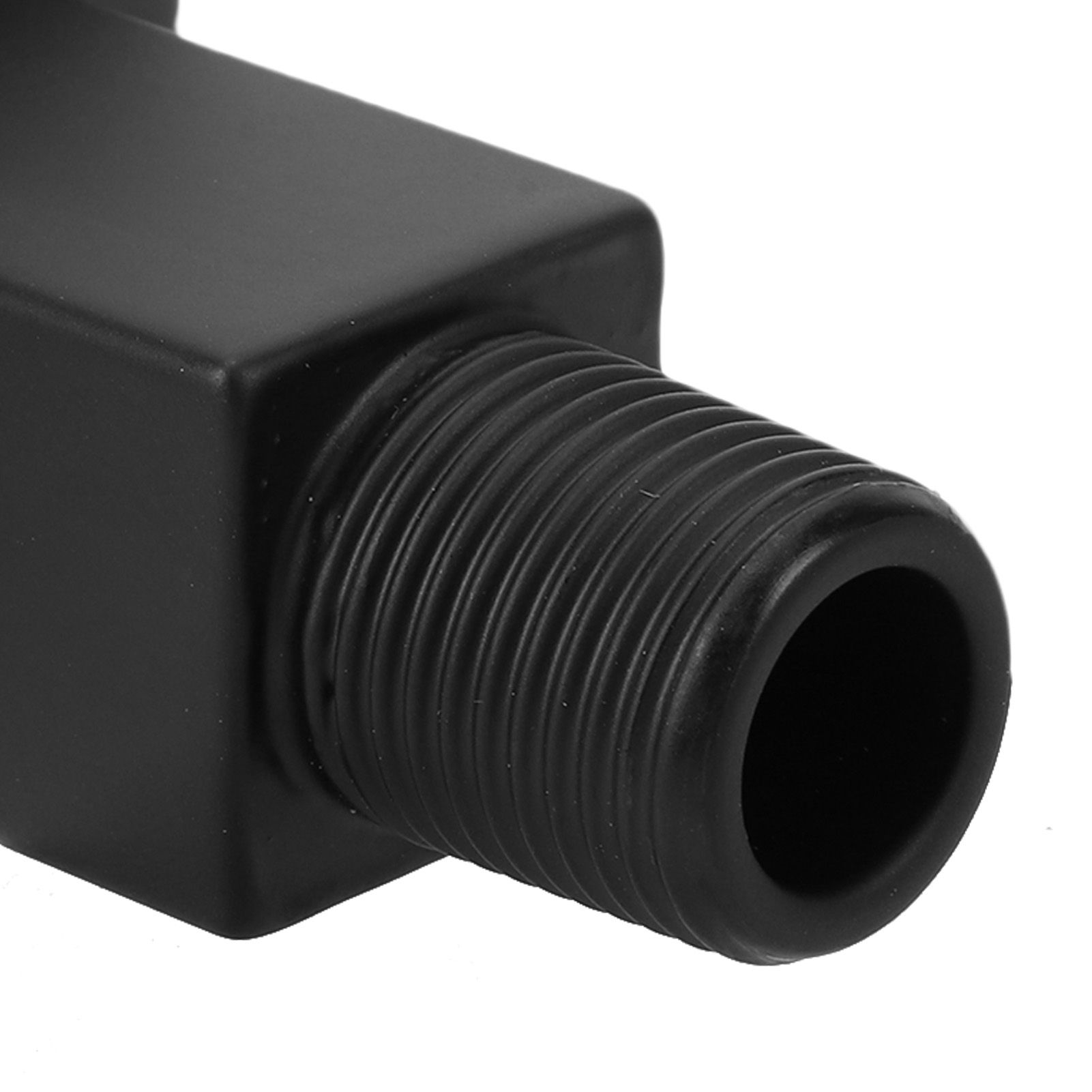 Straight Shower Arm 8.5cm Black Stainless Steel Ceiling Mount Square Shower view 2