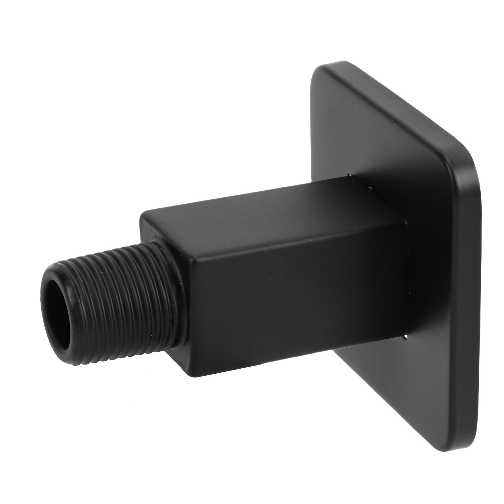 Straight Shower Arm 8.5cm Black Stainless Steel Ceiling Mount Square Shower view 8