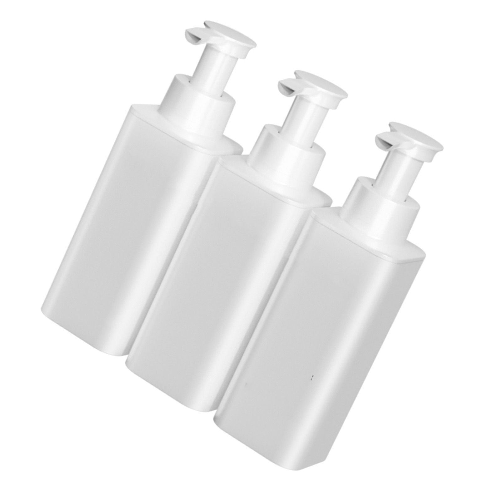 3 Chamber Soap Dispenser Wall Mount Manual Shampoo Liquid Container Leakproof view 7