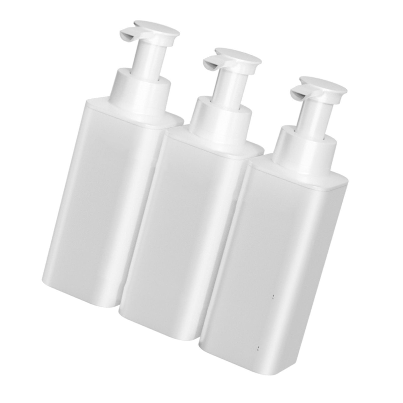 3 Chamber Soap Dispenser Wall Mount Manual Shampoo Liquid Container Leakproof view 9