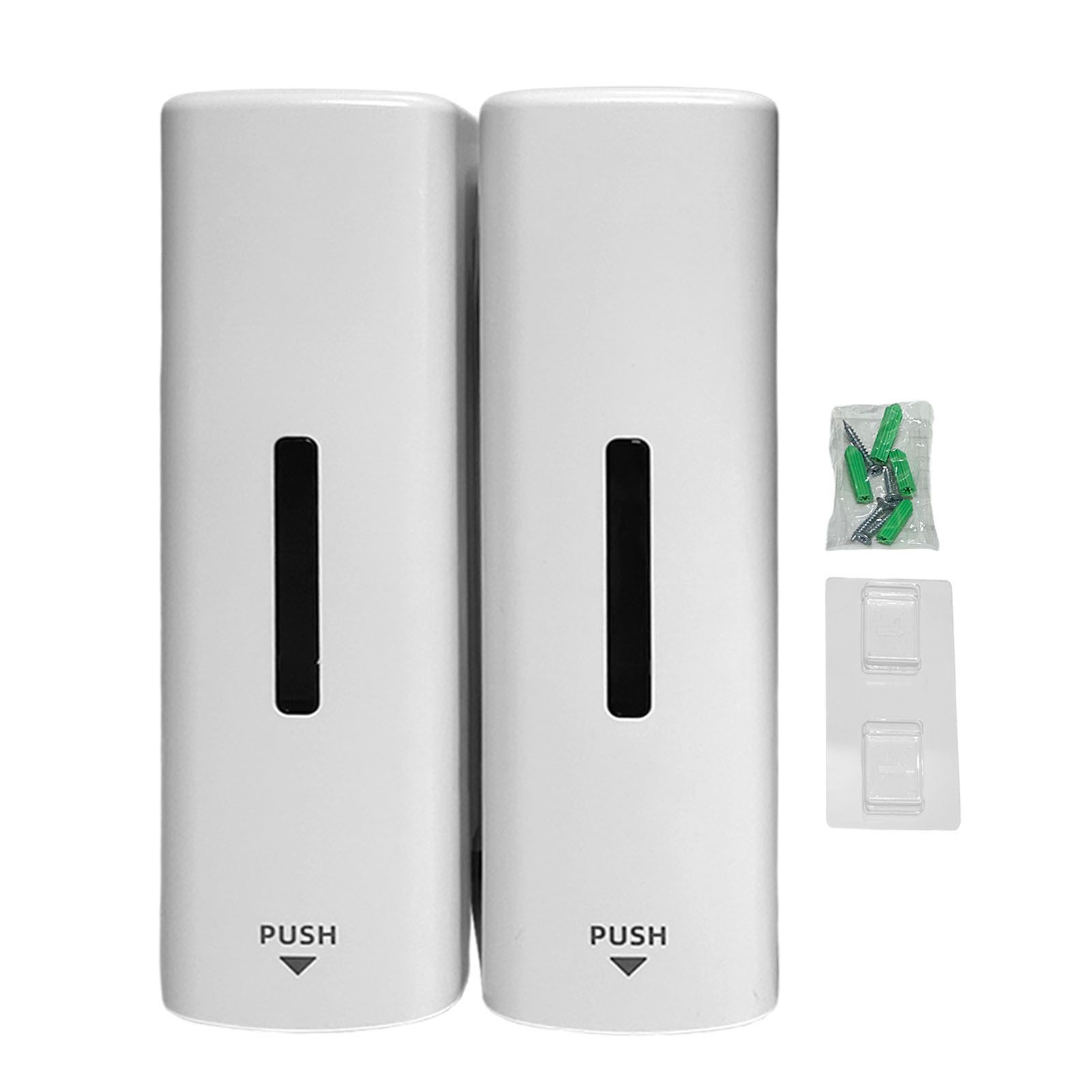 Shower Soap Dispenser 350ml 2 Chamber Leakproof Wall Mount Manual Shampoo and view 2