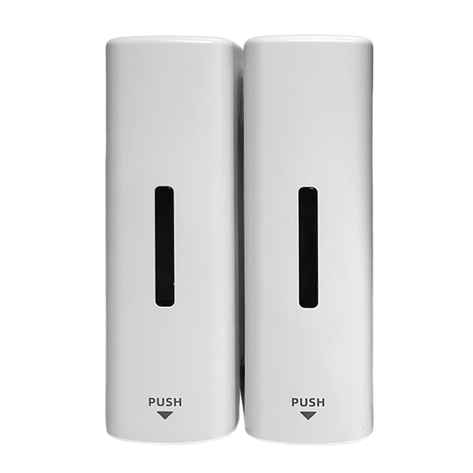 Shower Soap Dispenser 350ml 2 Chamber Leakproof Wall Mount Manual Shampoo and view 6