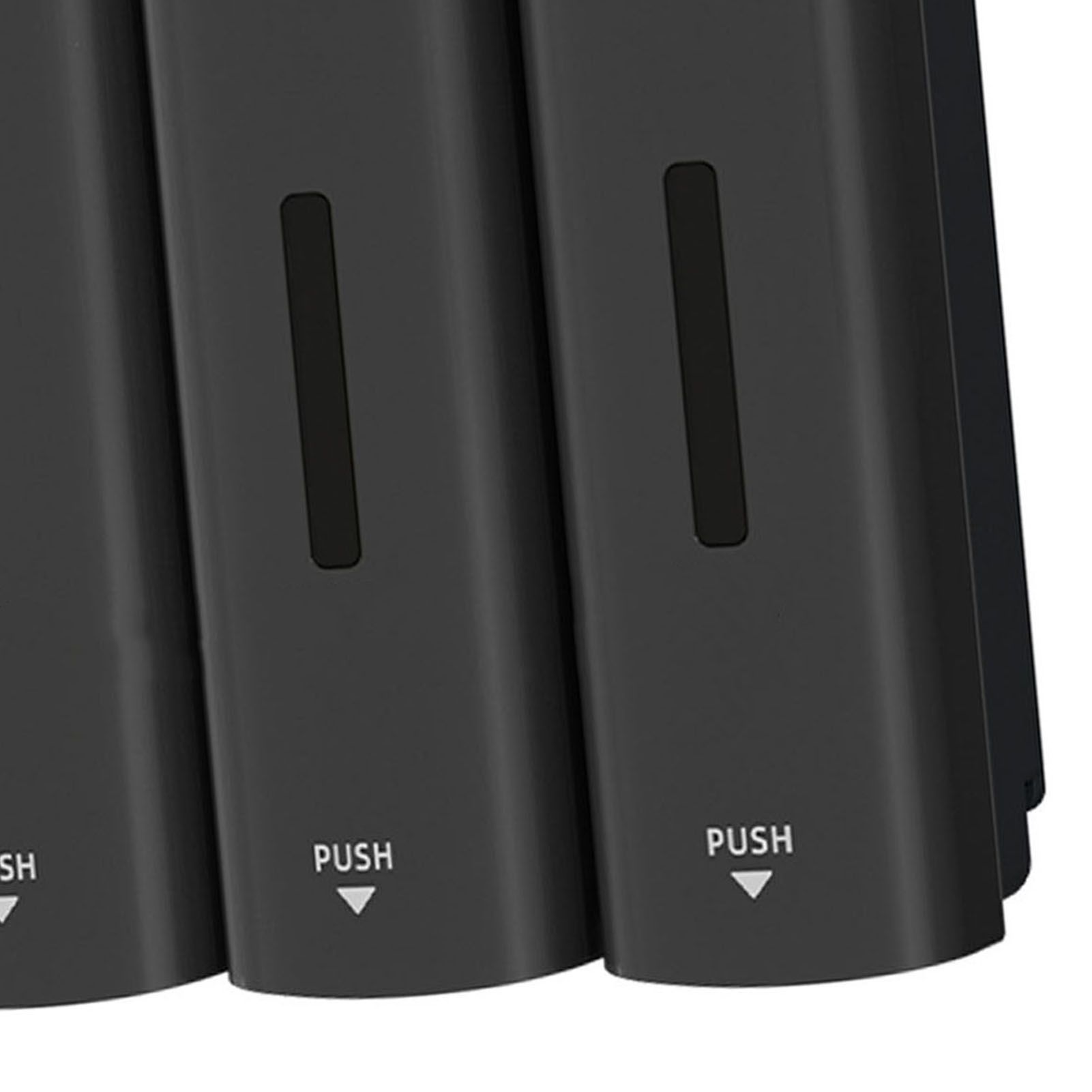 3 Chamber Manual Soap Dispenser Wall Mount Drip Liquid 350ml Each Capacity view 2