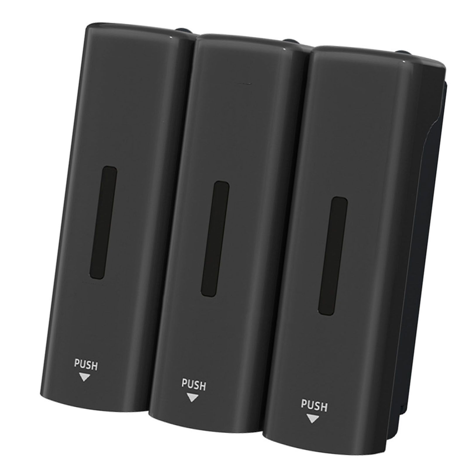 3 Chamber Manual Soap Dispenser Wall Mount Drip Liquid 350ml Each Capacity view 6
