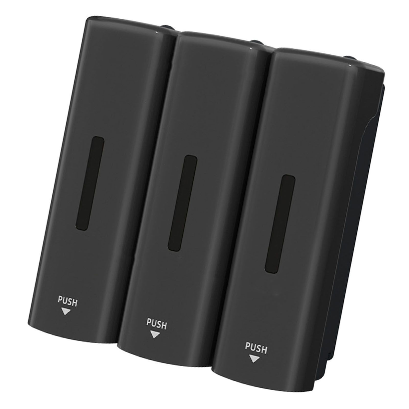 3 Chamber Manual Soap Dispenser Wall Mount Drip Liquid 350ml Each Capacity view 8