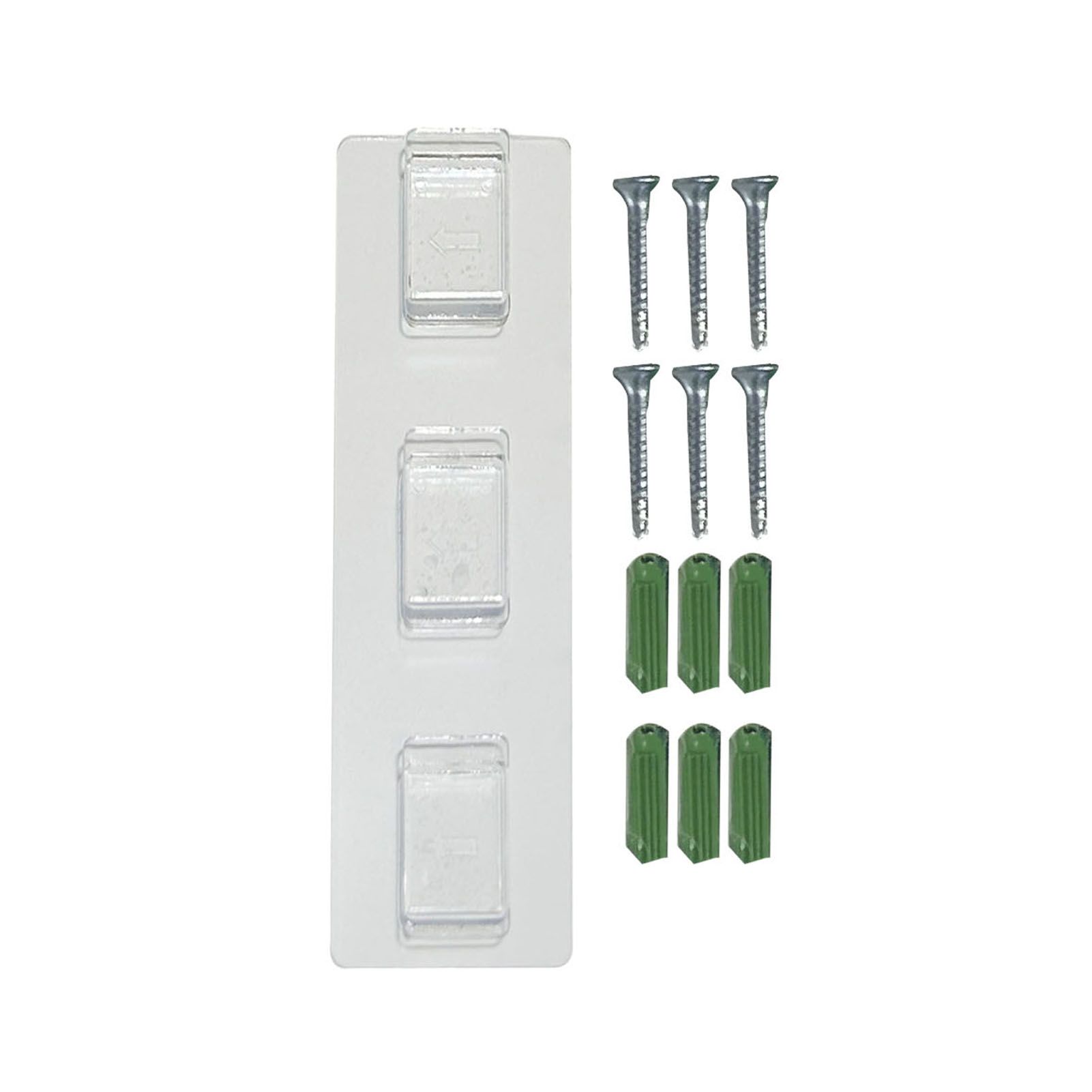 3 Chamber Manual Soap Dispenser Wall Mount Drip Liquid 350ml Each Capacity view 9