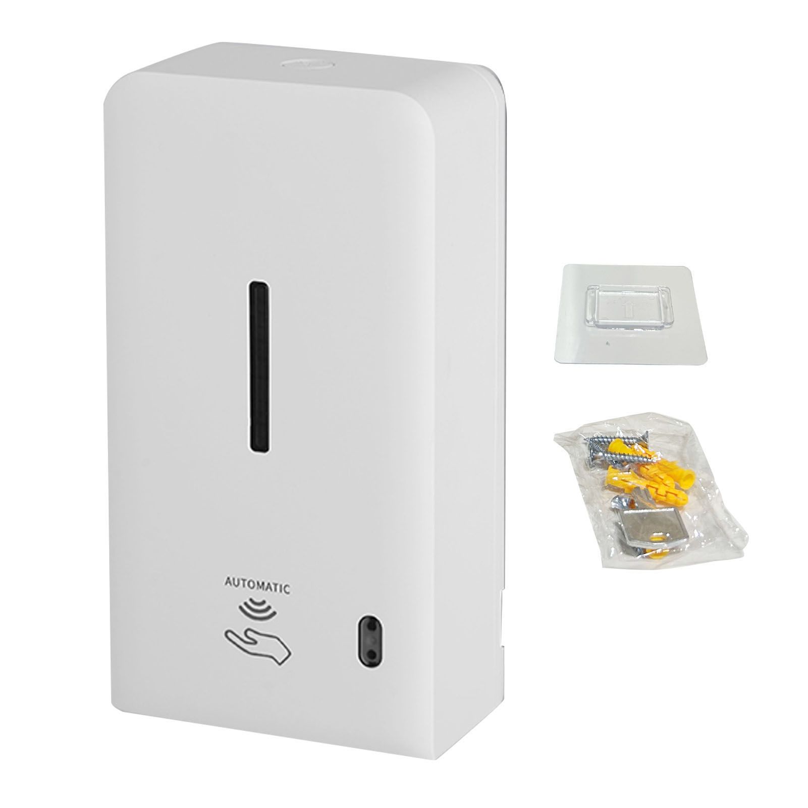 600ml Wall Mounted Soap Dispenser Touchless Adjustable 2 Levels Visible Window view 3