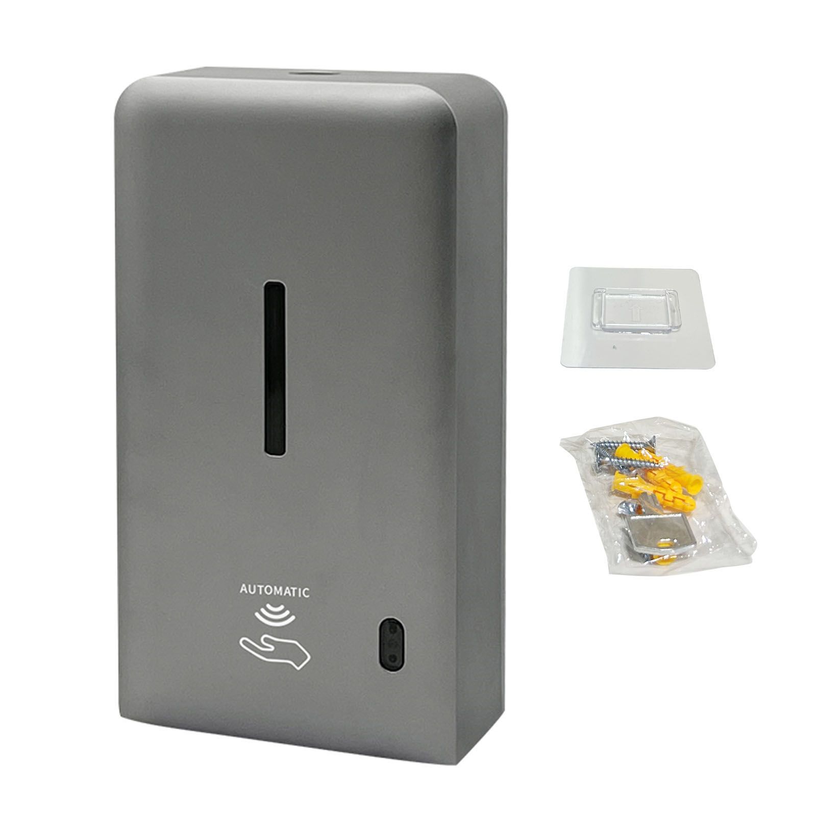 600ml Wall Mounted Soap Dispenser Touchless Adjustable 2 Levels Visible Window view 3