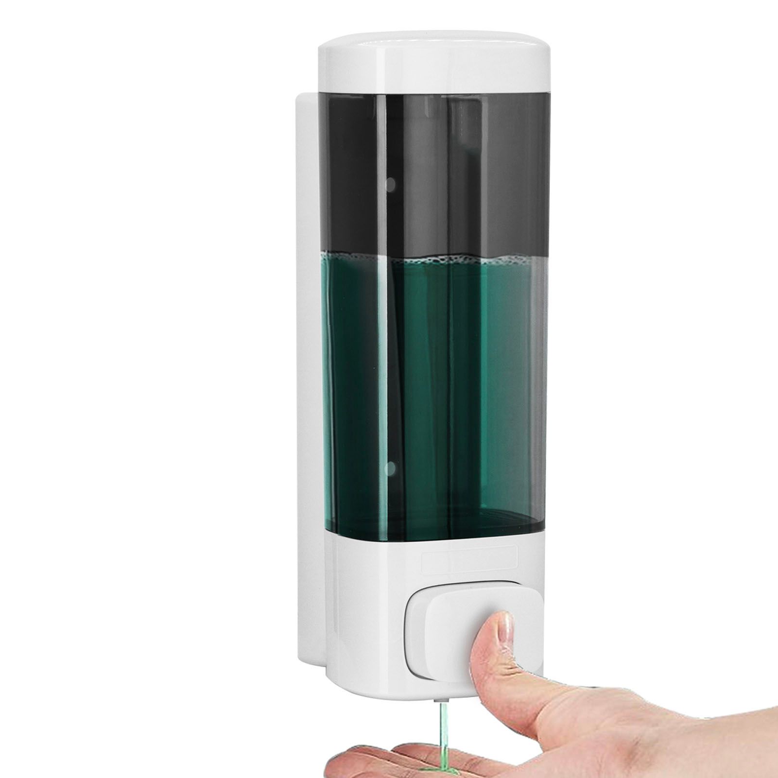 Soap Dispenser White 320ml Wall Mounted Single Manual Soap Dispenser with Lock view 5