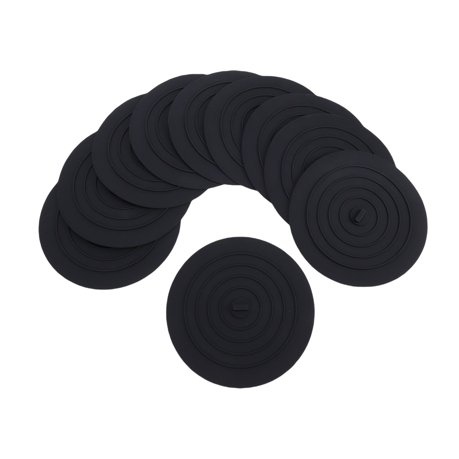 10pcs Tub Stopper Silicone Drain Plug Hair Stopper Cover Kitchen Gadgets view 6
