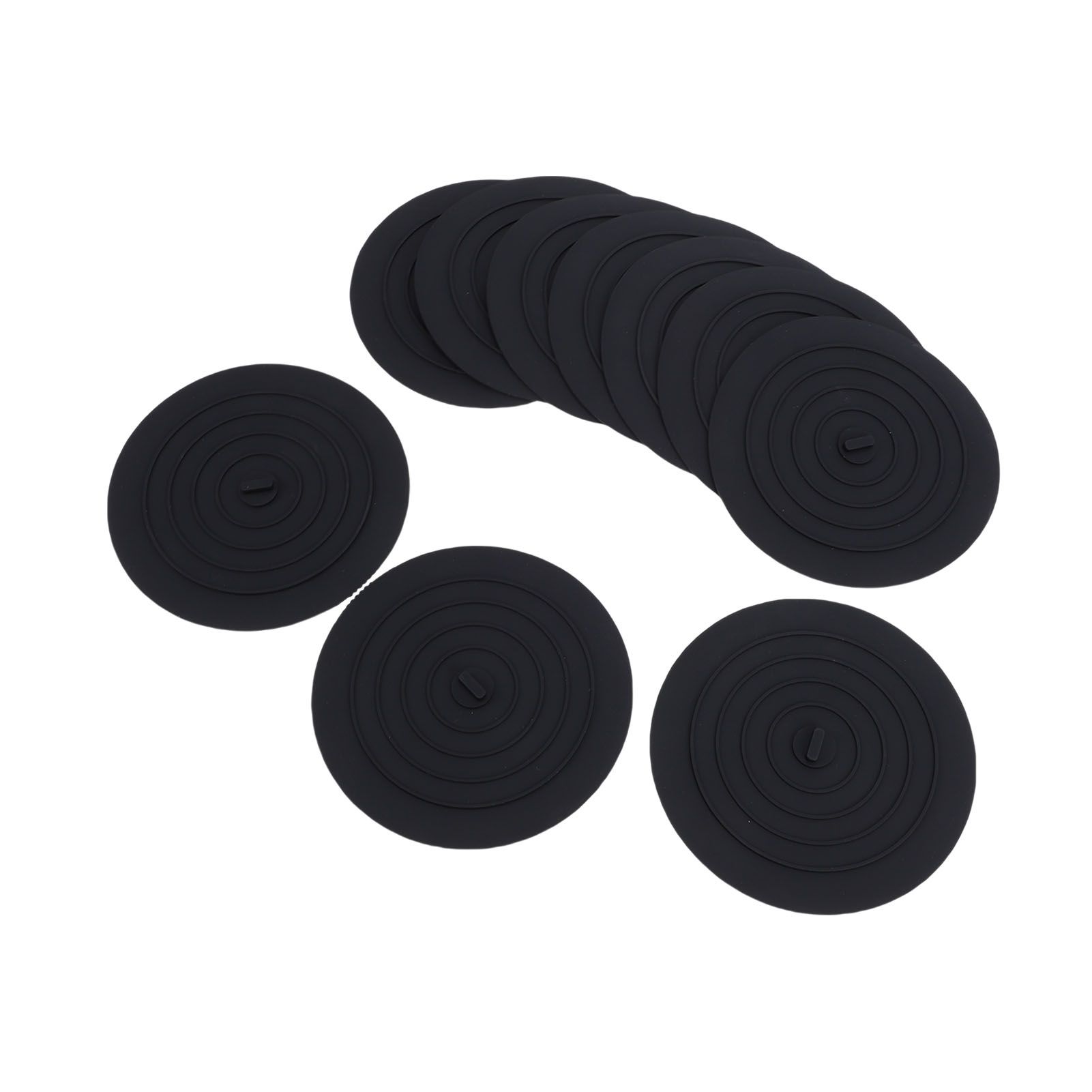 10pcs Tub Stopper Silicone Drain Plug Hair Stopper Cover Kitchen Gadgets view 10