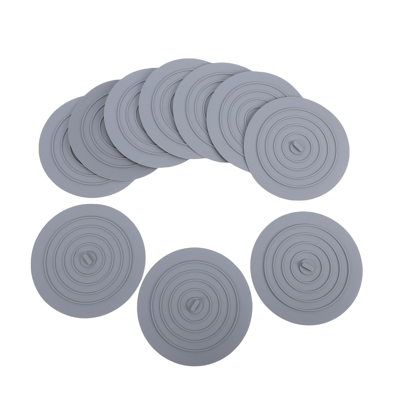 10pcs Tub Stopper Silicone Drain Plug Hair Stopper Cover Kitchen Gadgets view 3