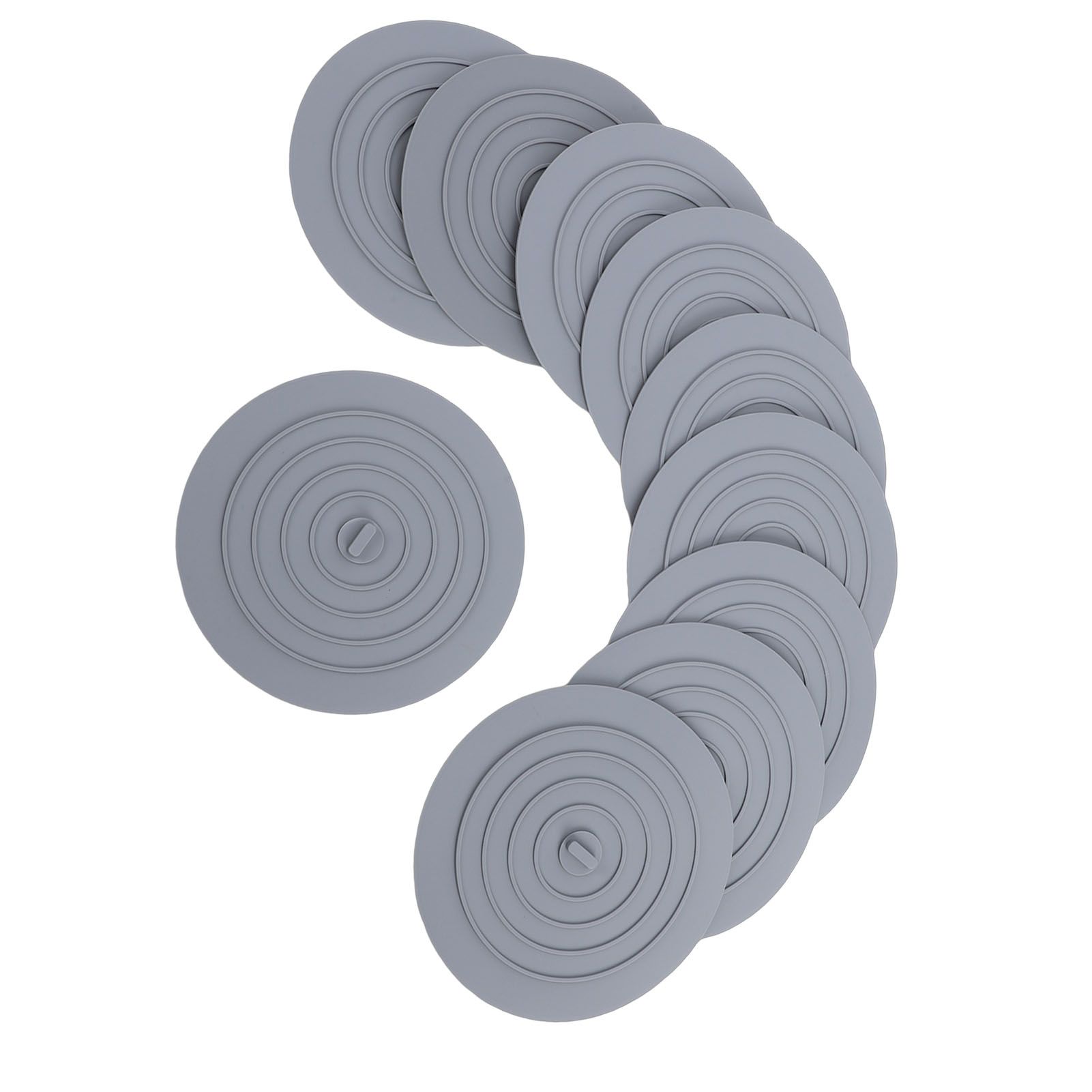 10pcs Tub Stopper Silicone Drain Plug Hair Stopper Cover Kitchen Gadgets view 4