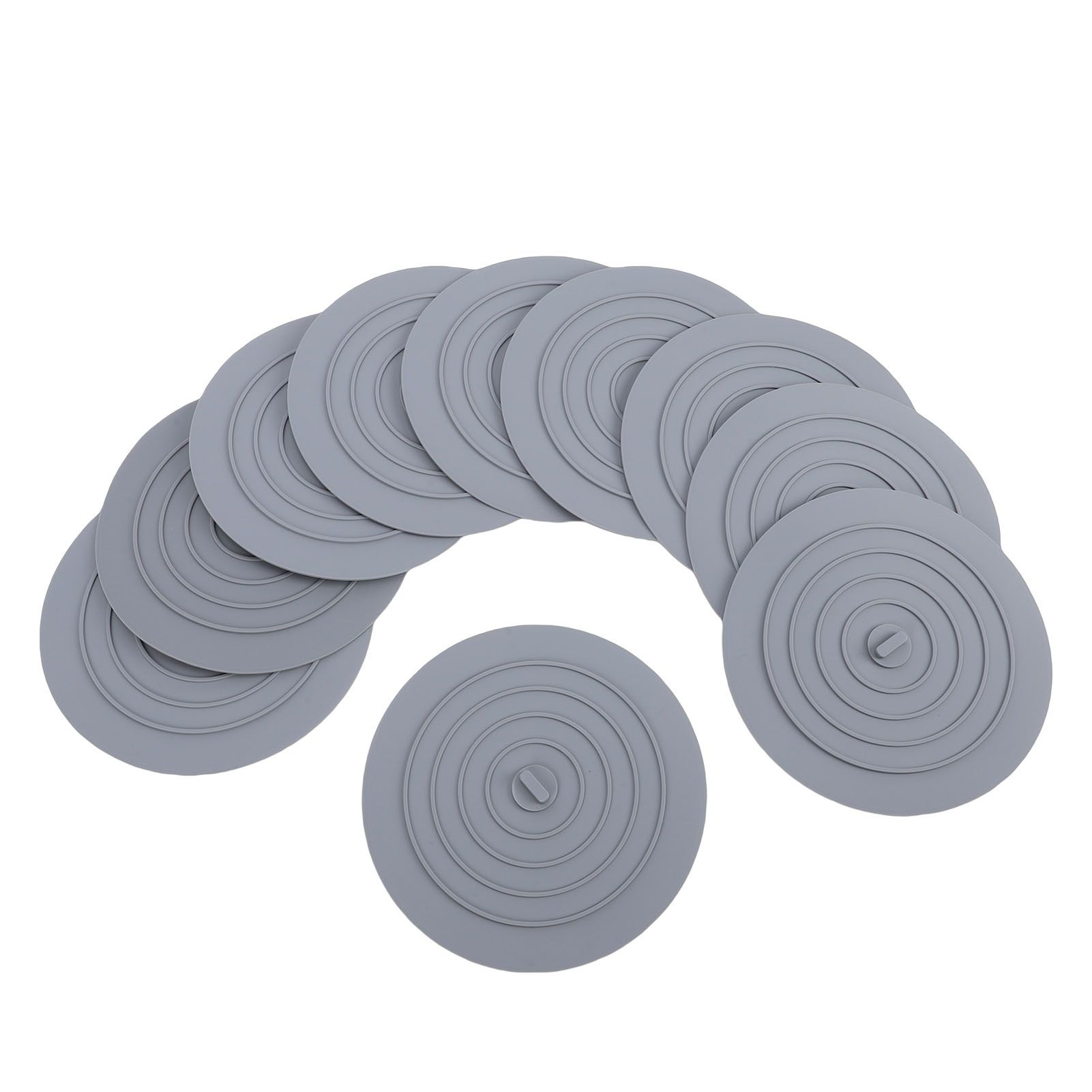 10pcs Tub Stopper Silicone Drain Plug Hair Stopper Cover Kitchen Gadgets view 6